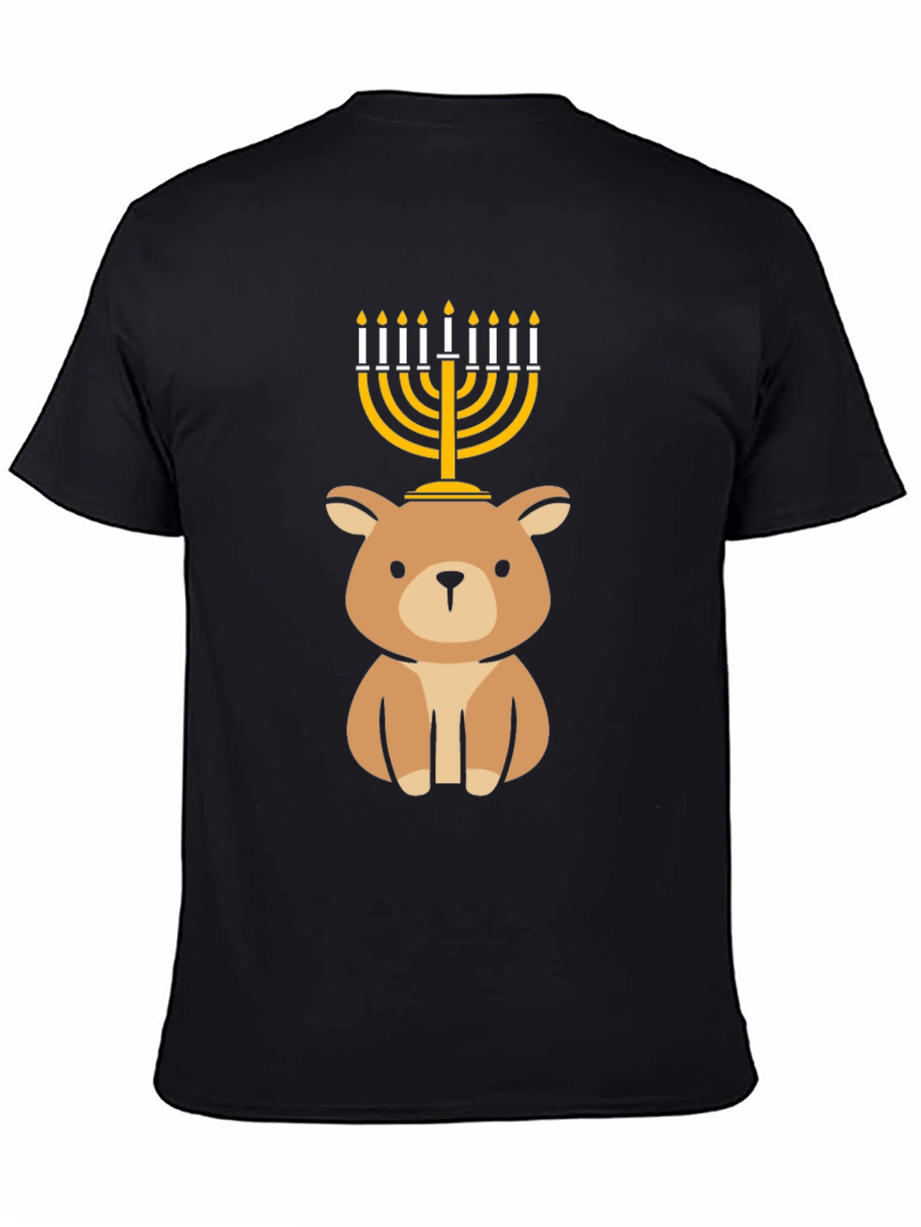 Cute Hanukkah Bear Menorah T-Shirt