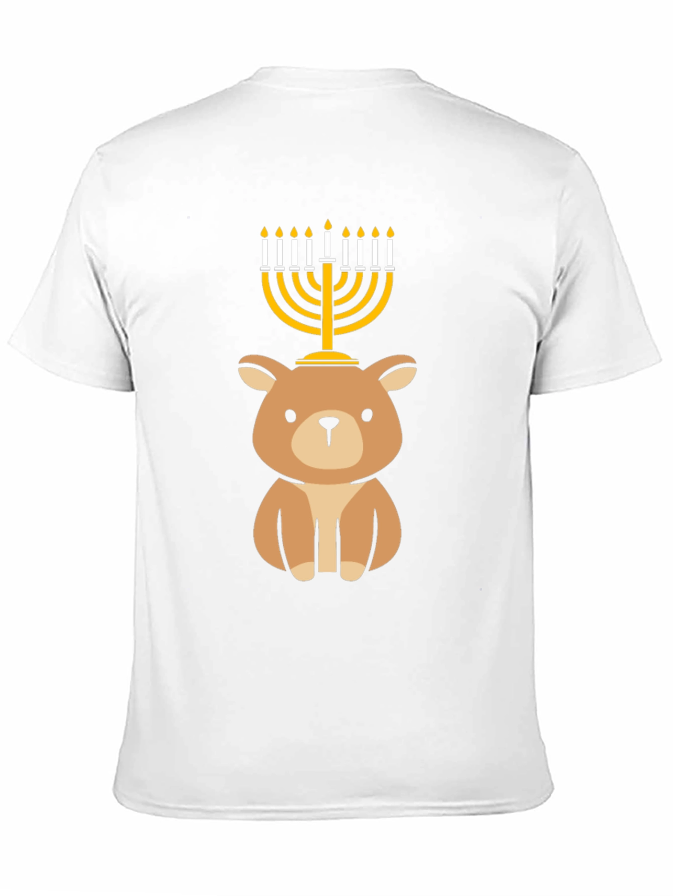 Cute Hanukkah Bear Menorah T-Shirt