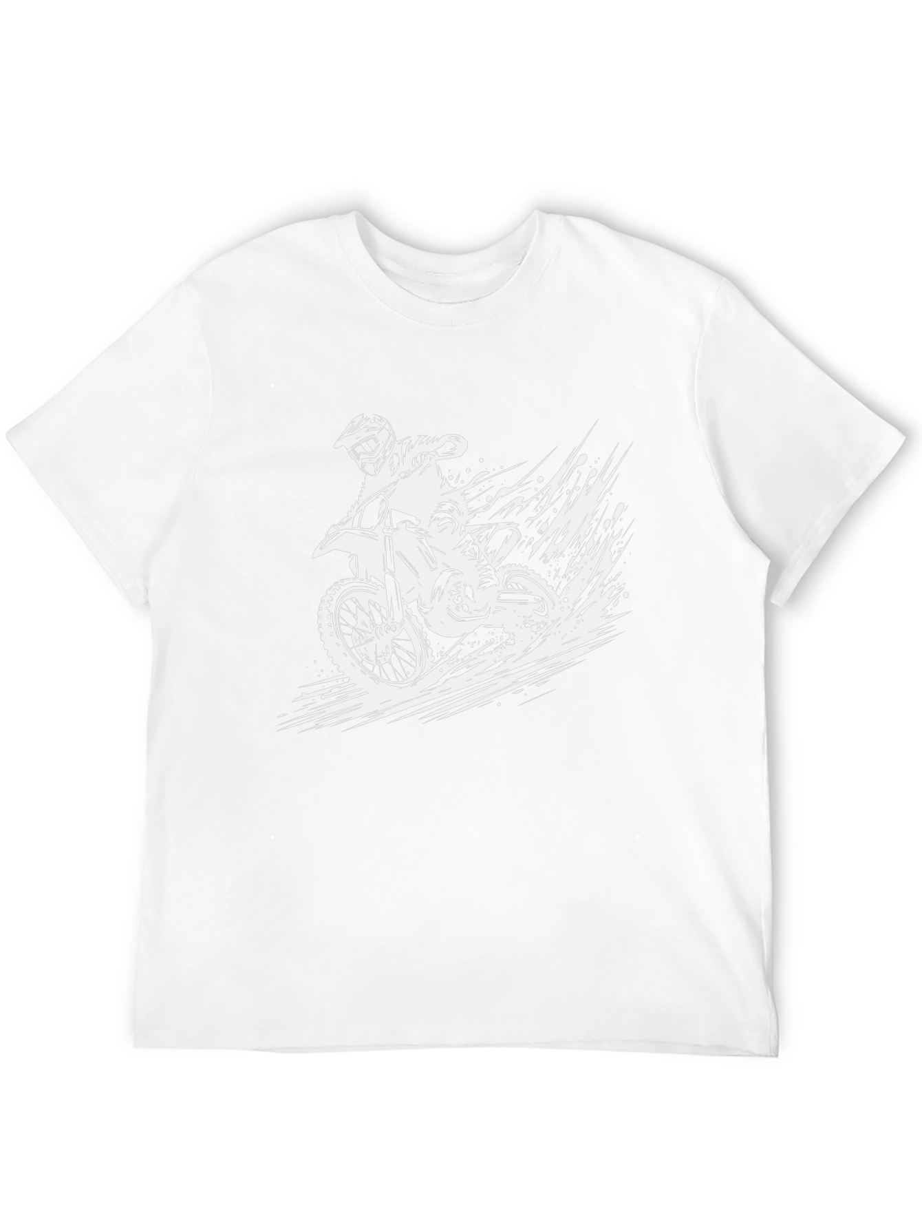 Motocross Rider Graphic Tee - Black