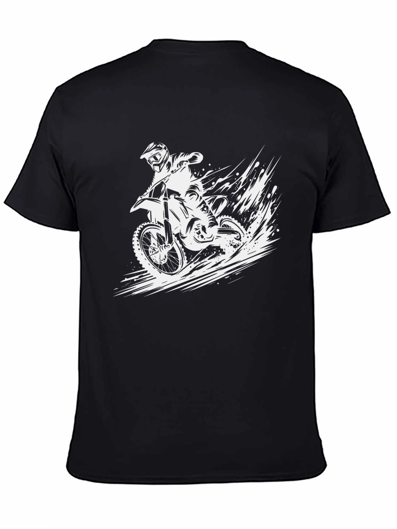 Motocross Rider Graphic Tee - Black