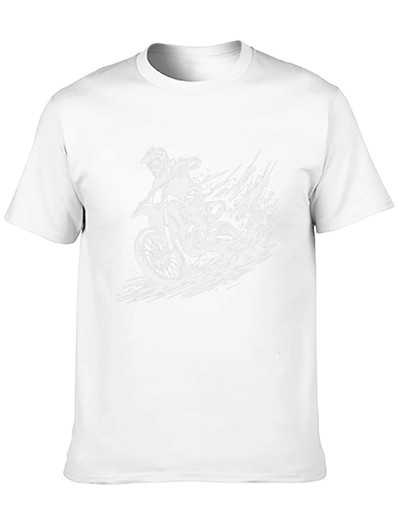 Motocross Rider Graphic Tee - Black