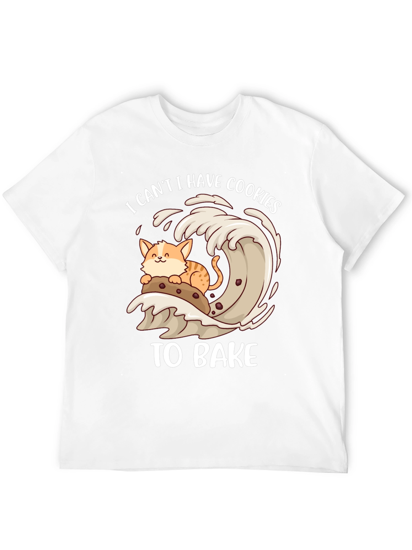 Cute Cat Baking Cookies T-Shirt