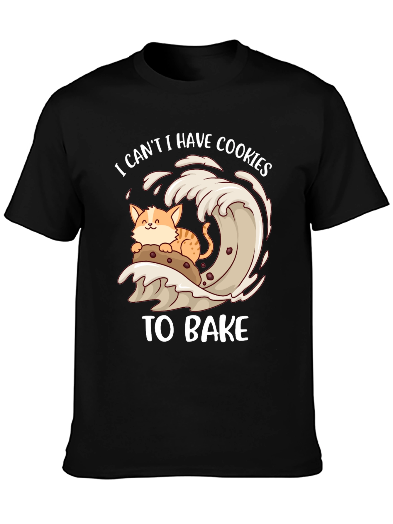 Cute Cat Baking Cookies T-Shirt