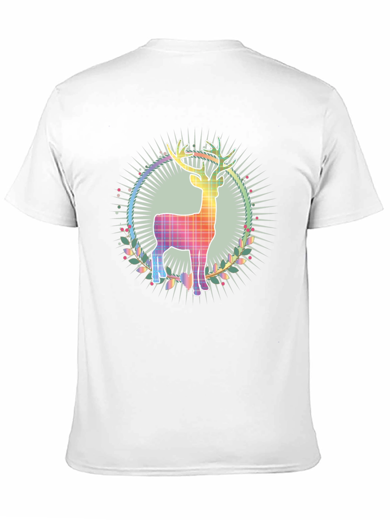 Festive Reindeer Graphic Tee - Holiday Style