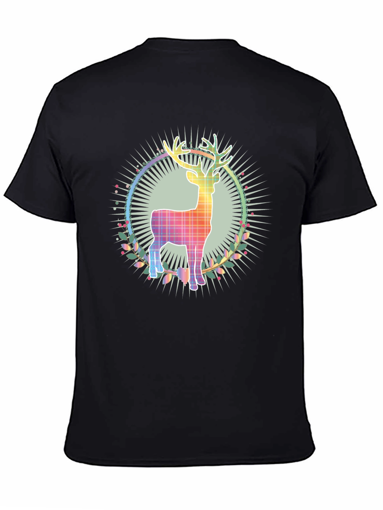 Festive Reindeer Graphic Tee - Holiday Style