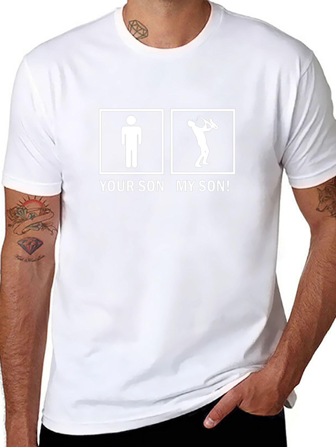 Your Son vs My Son Saxophone T-Shirt