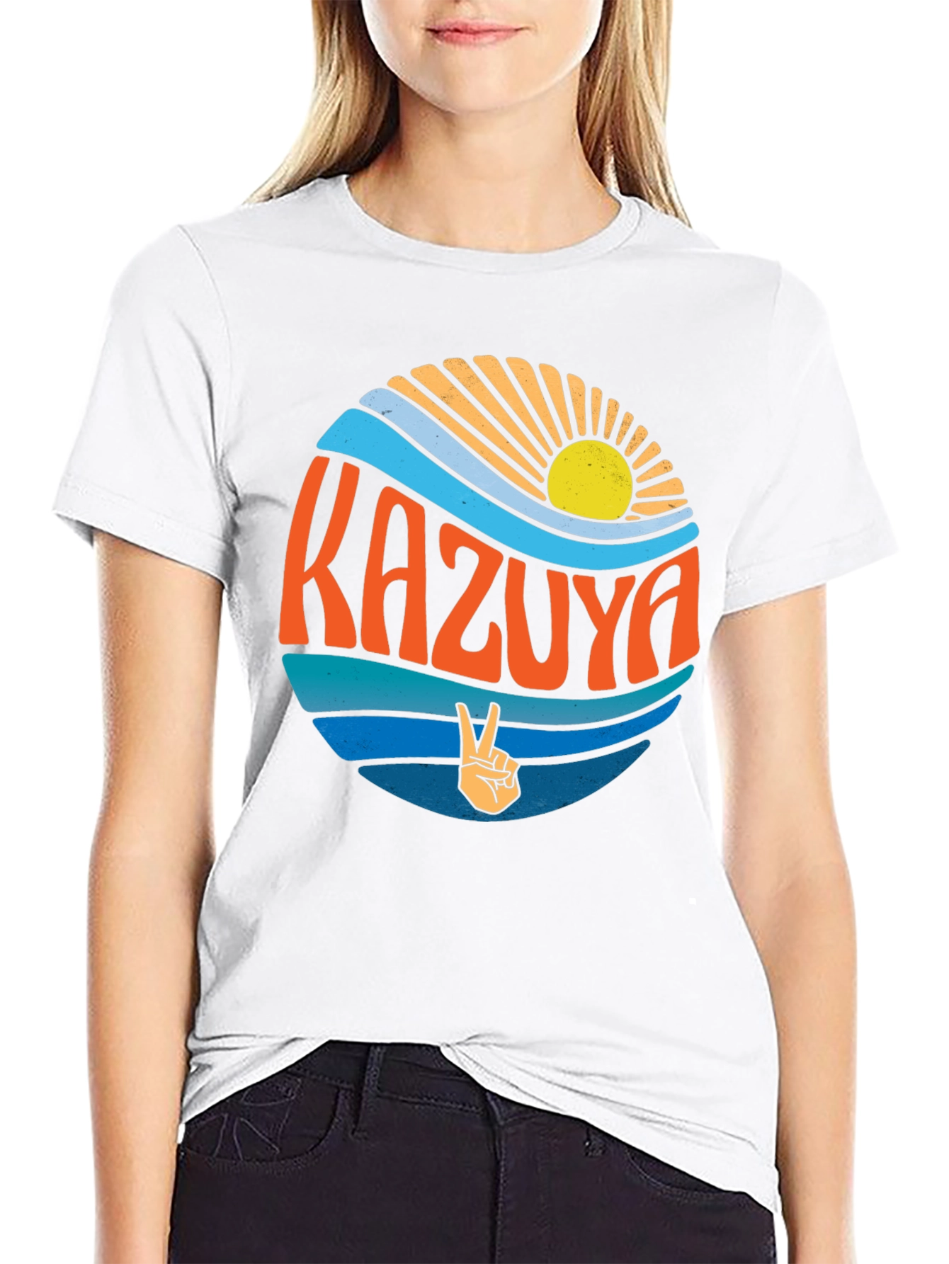 Kazuya Graphic Tee - Retro Style Summer Vibes