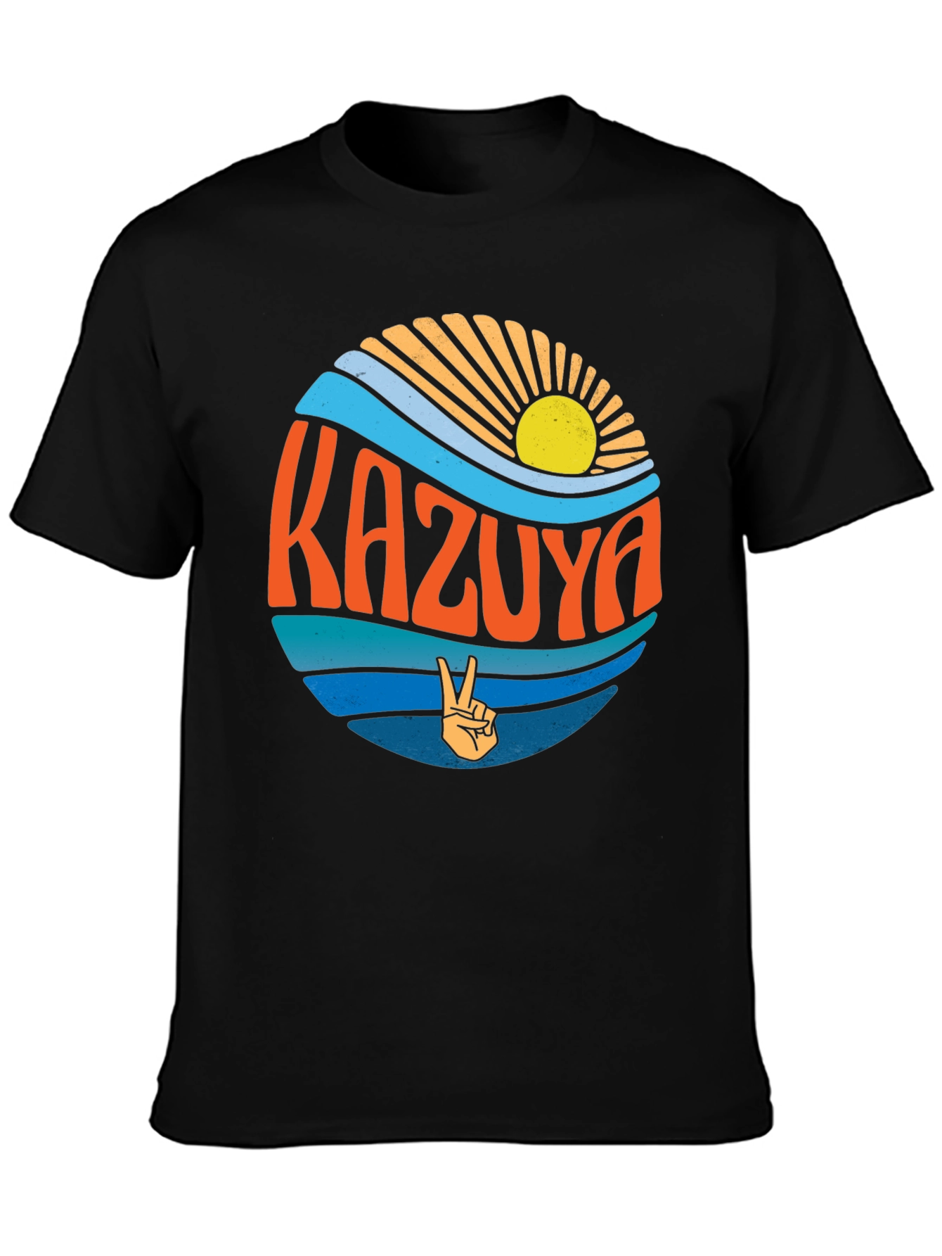 Kazuya Graphic Tee - Retro Style Summer Vibes