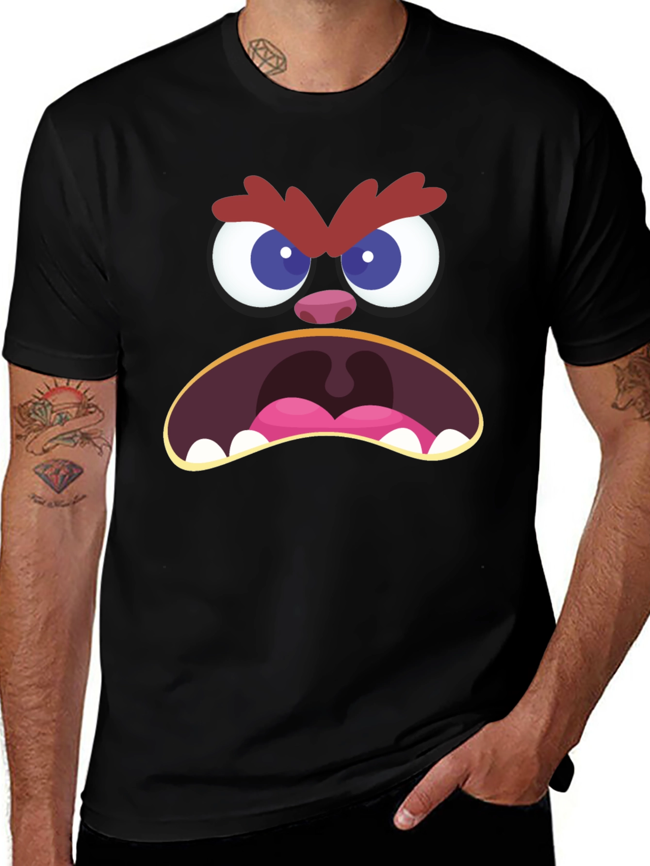 Angry Monster Face T-Shirt