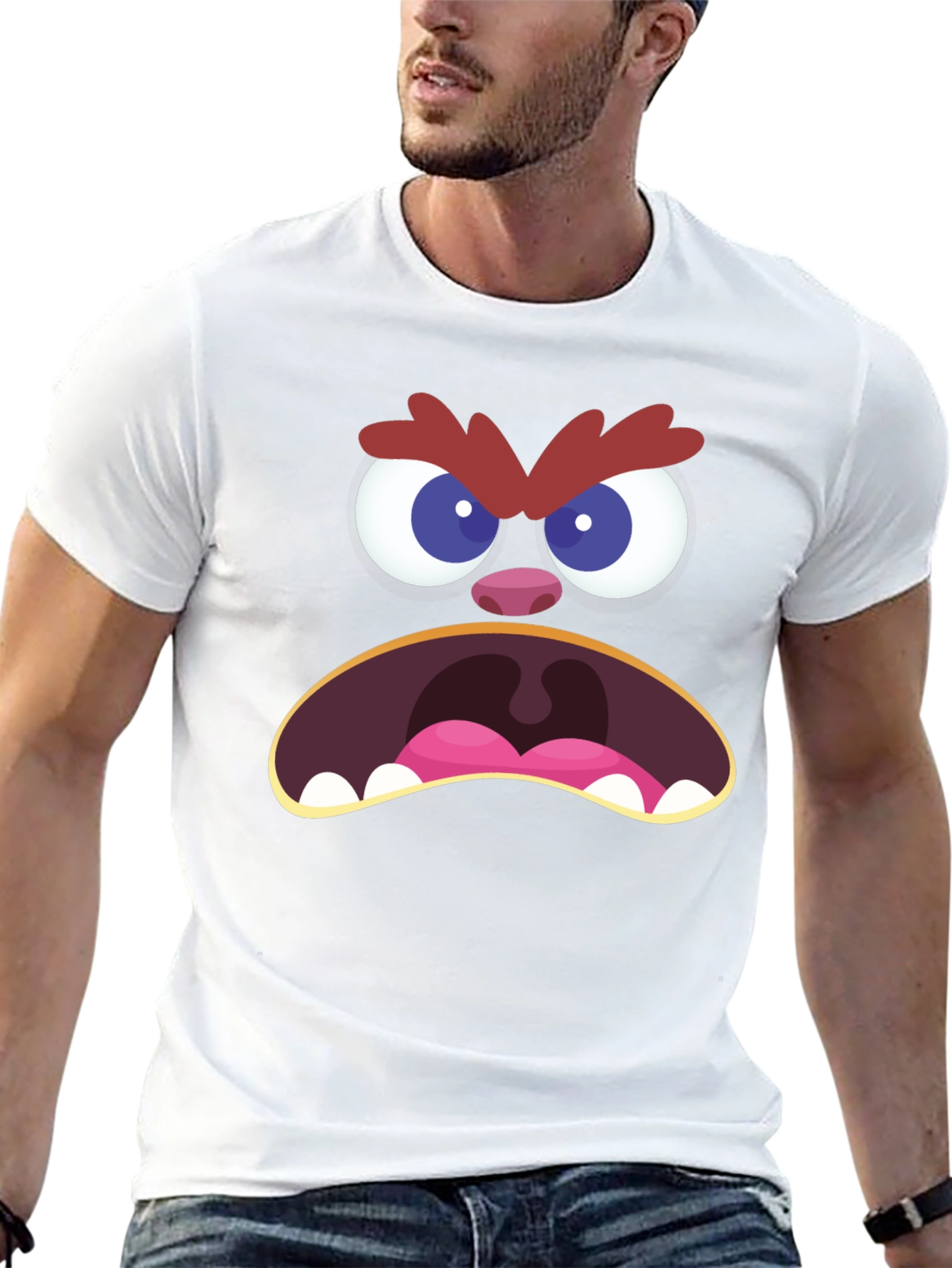 Angry Monster Face T-Shirt