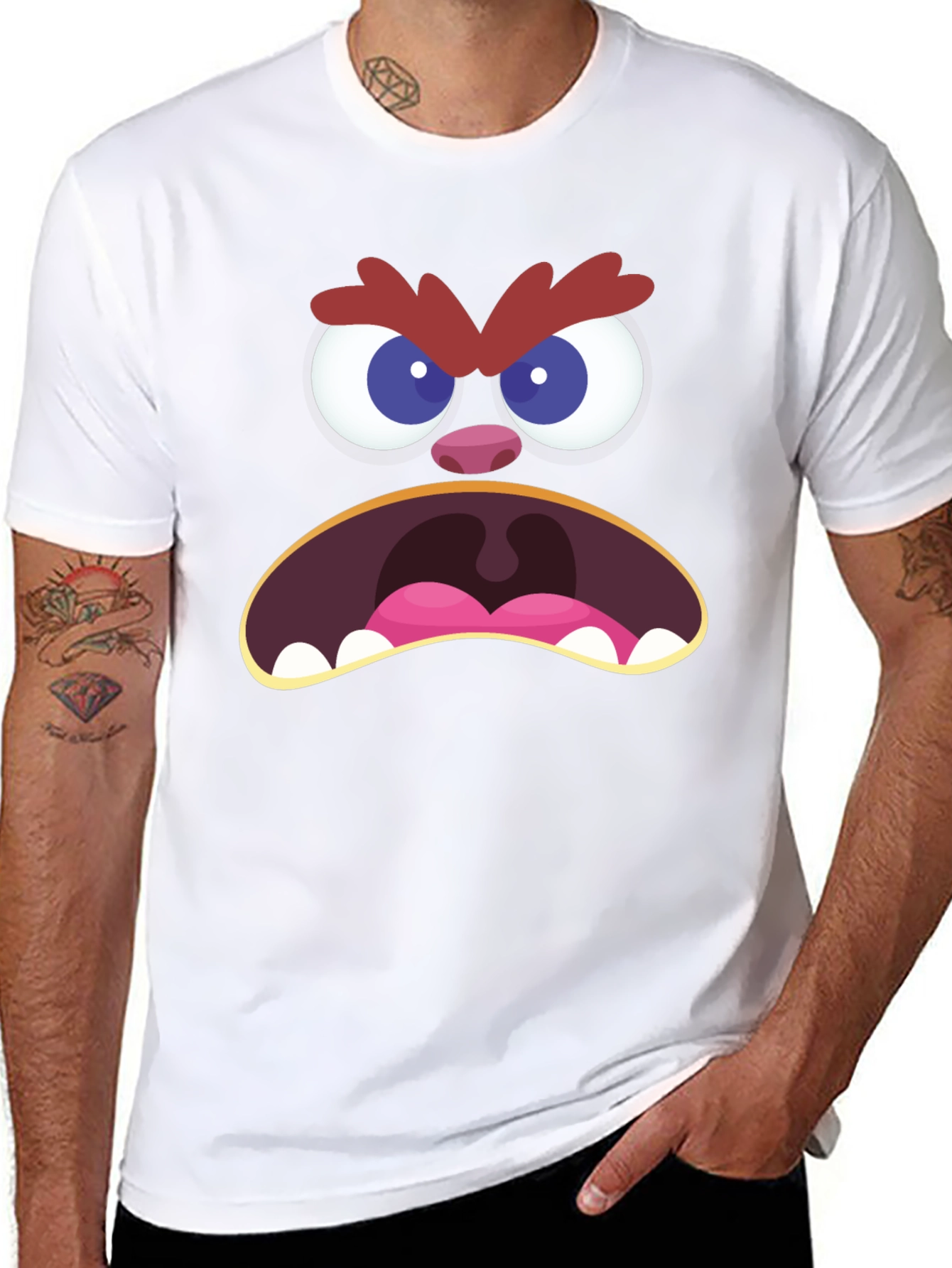 Angry Monster Face T-Shirt