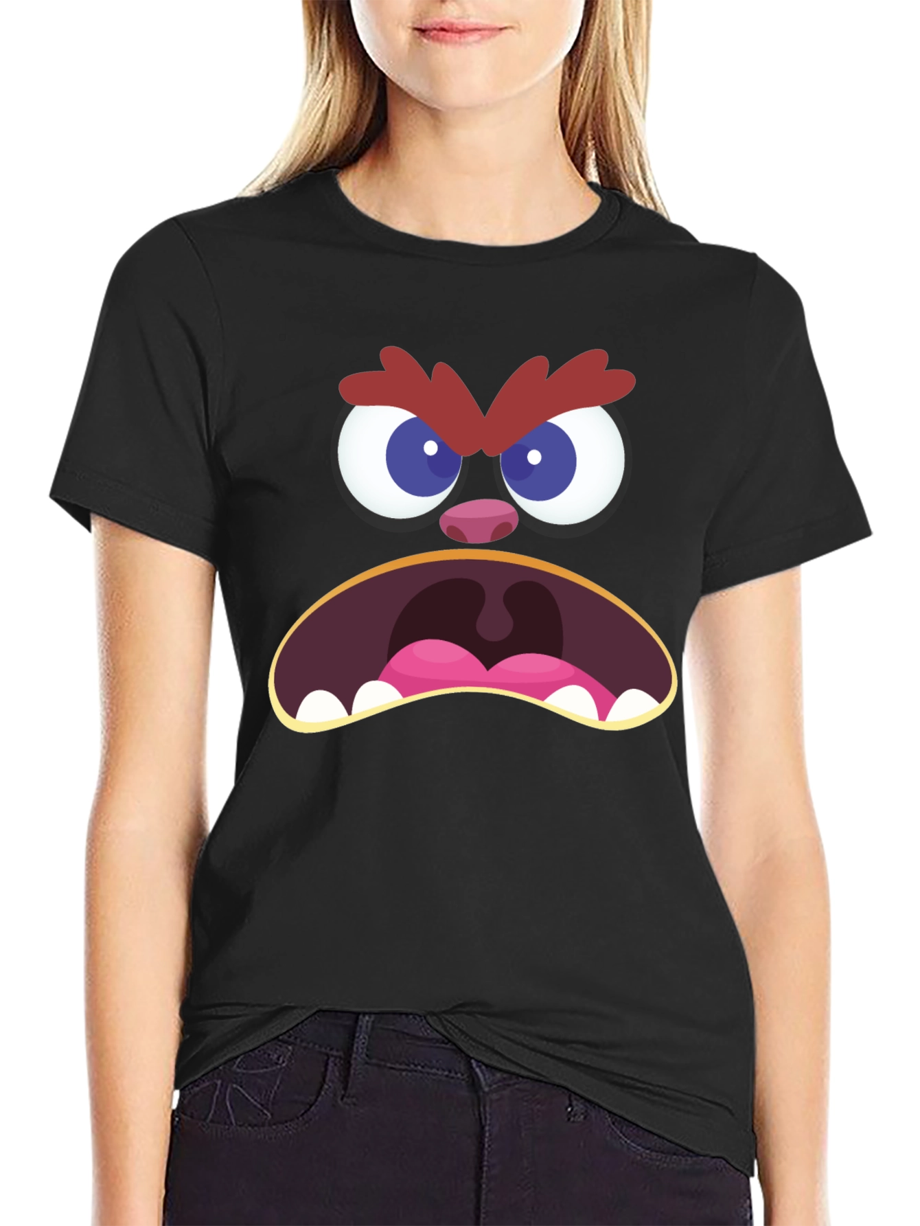 Angry Monster Face T-Shirt