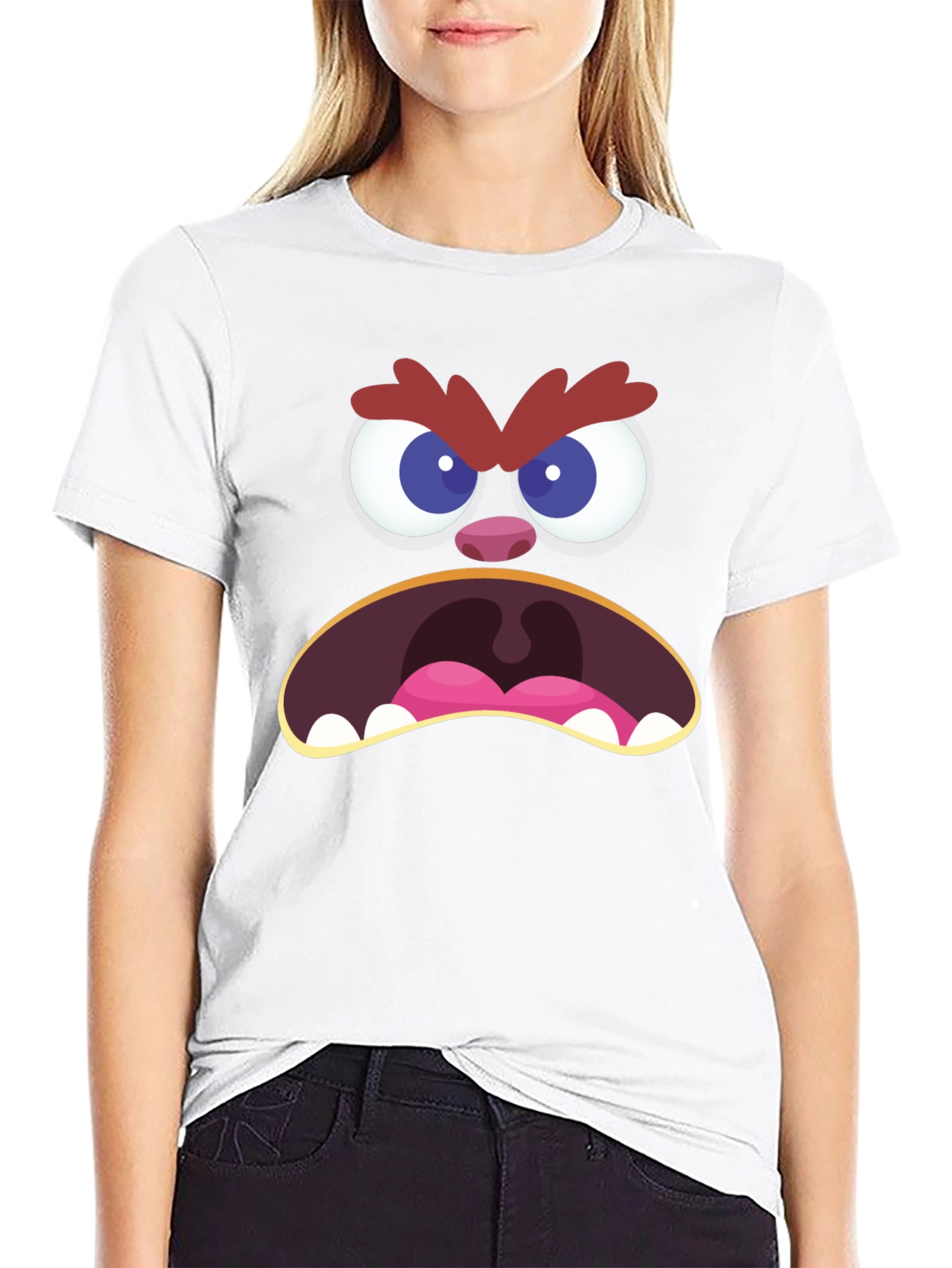 Angry Monster Face T-Shirt