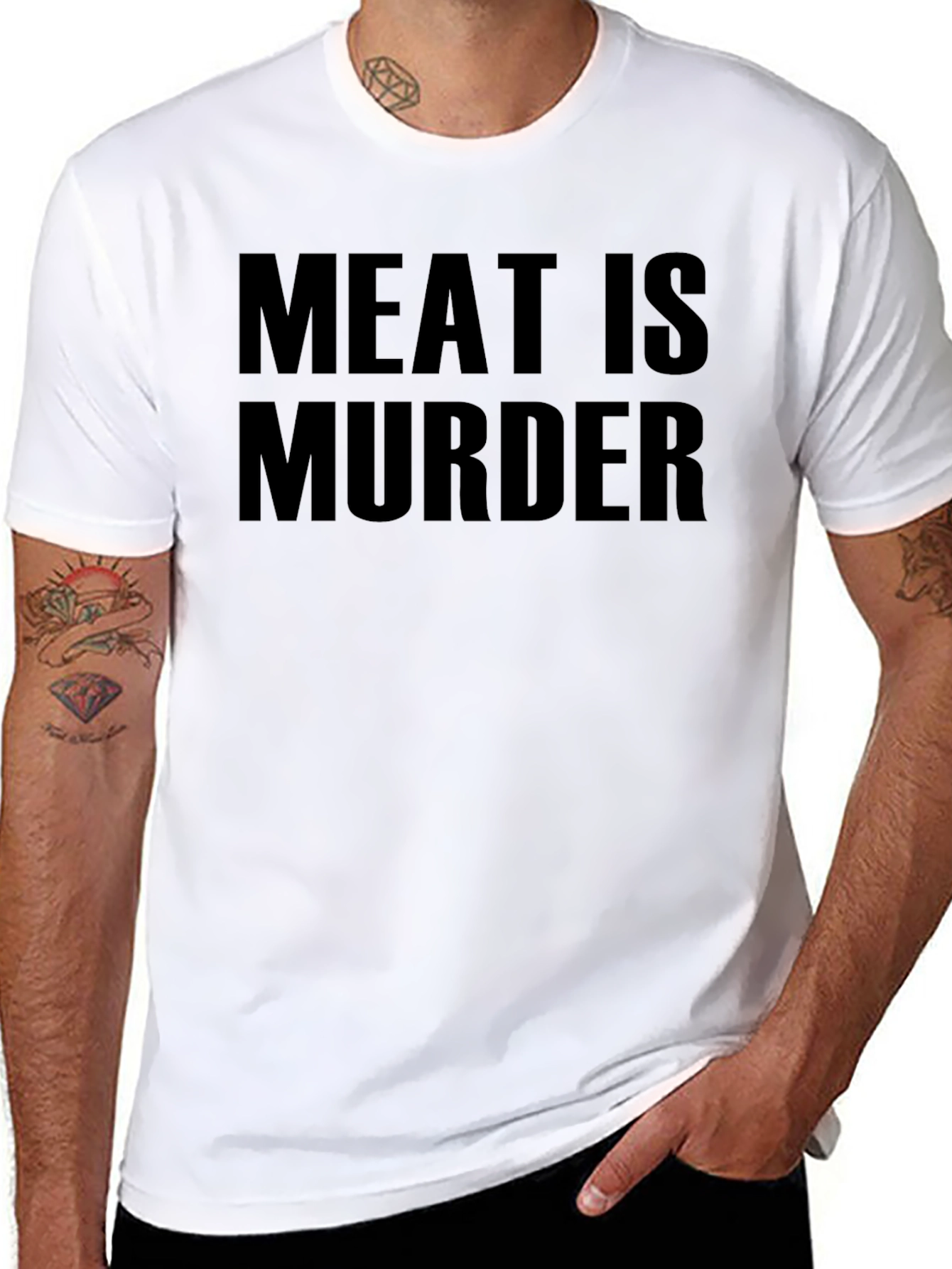 Meat is Murder T-Shirt - Vegan Activist Tee