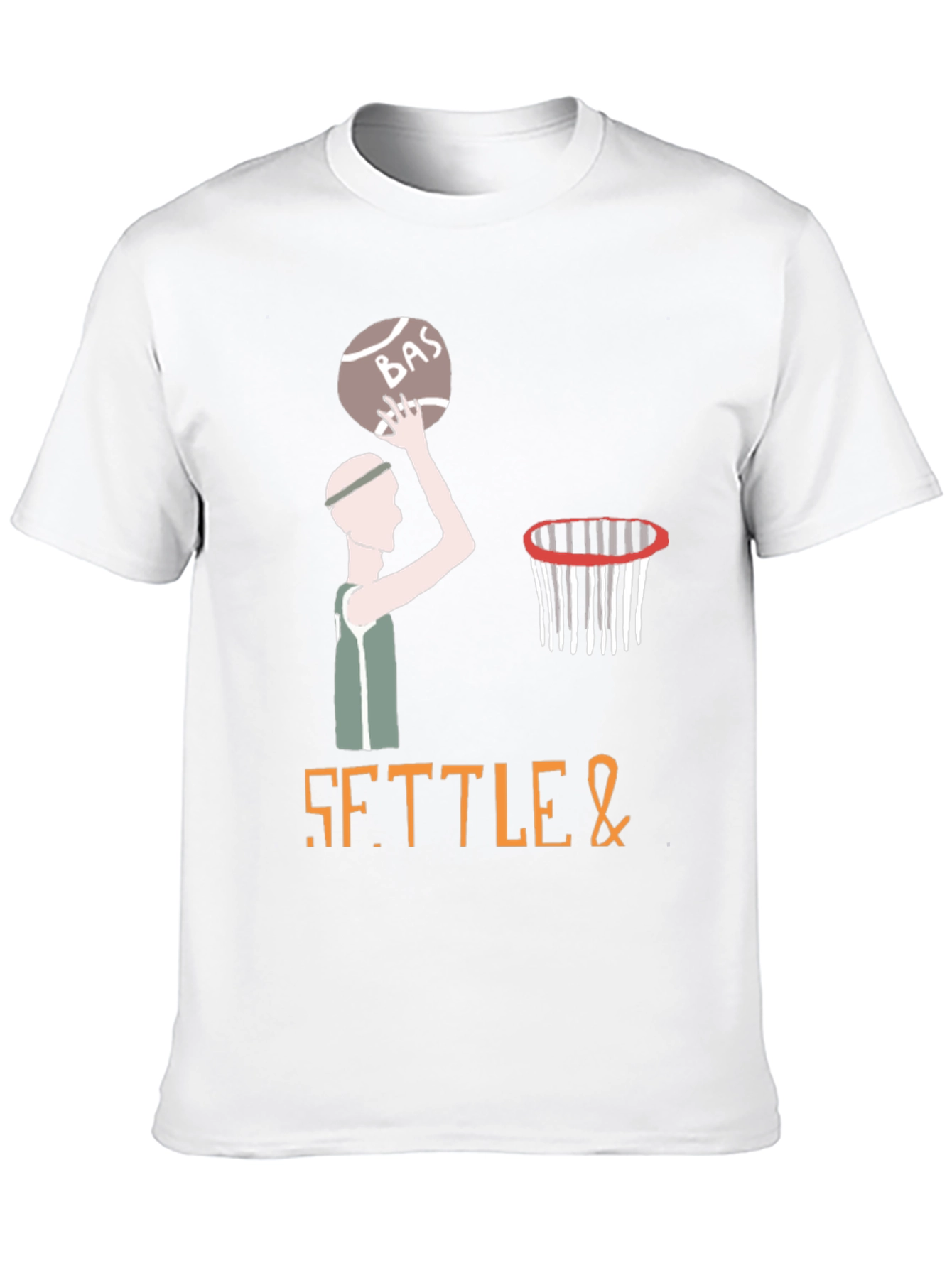 Settle & Basketball Graphic T-Shirt