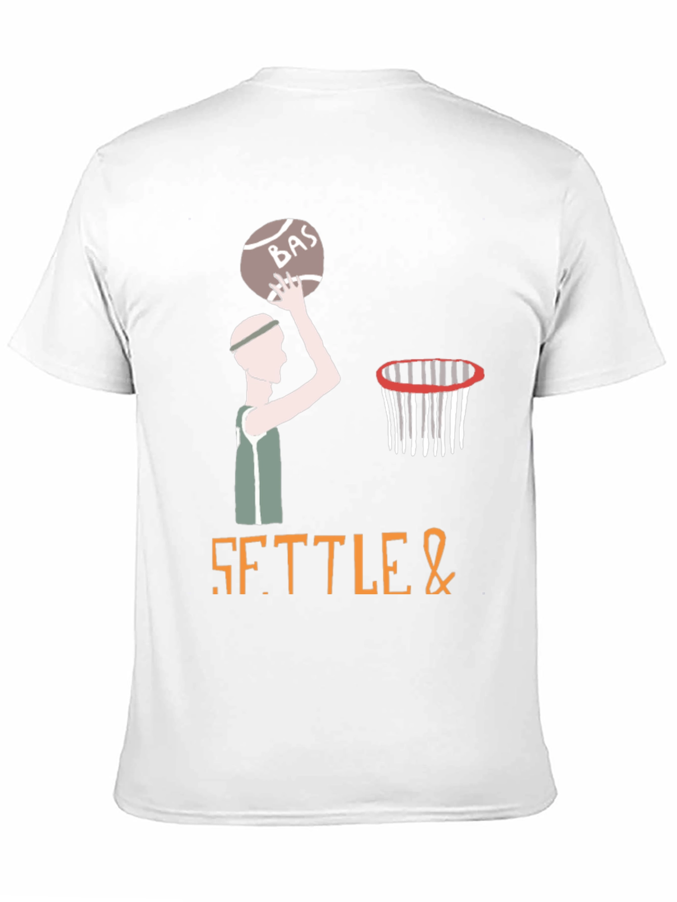 Settle & Basketball Graphic T-Shirt