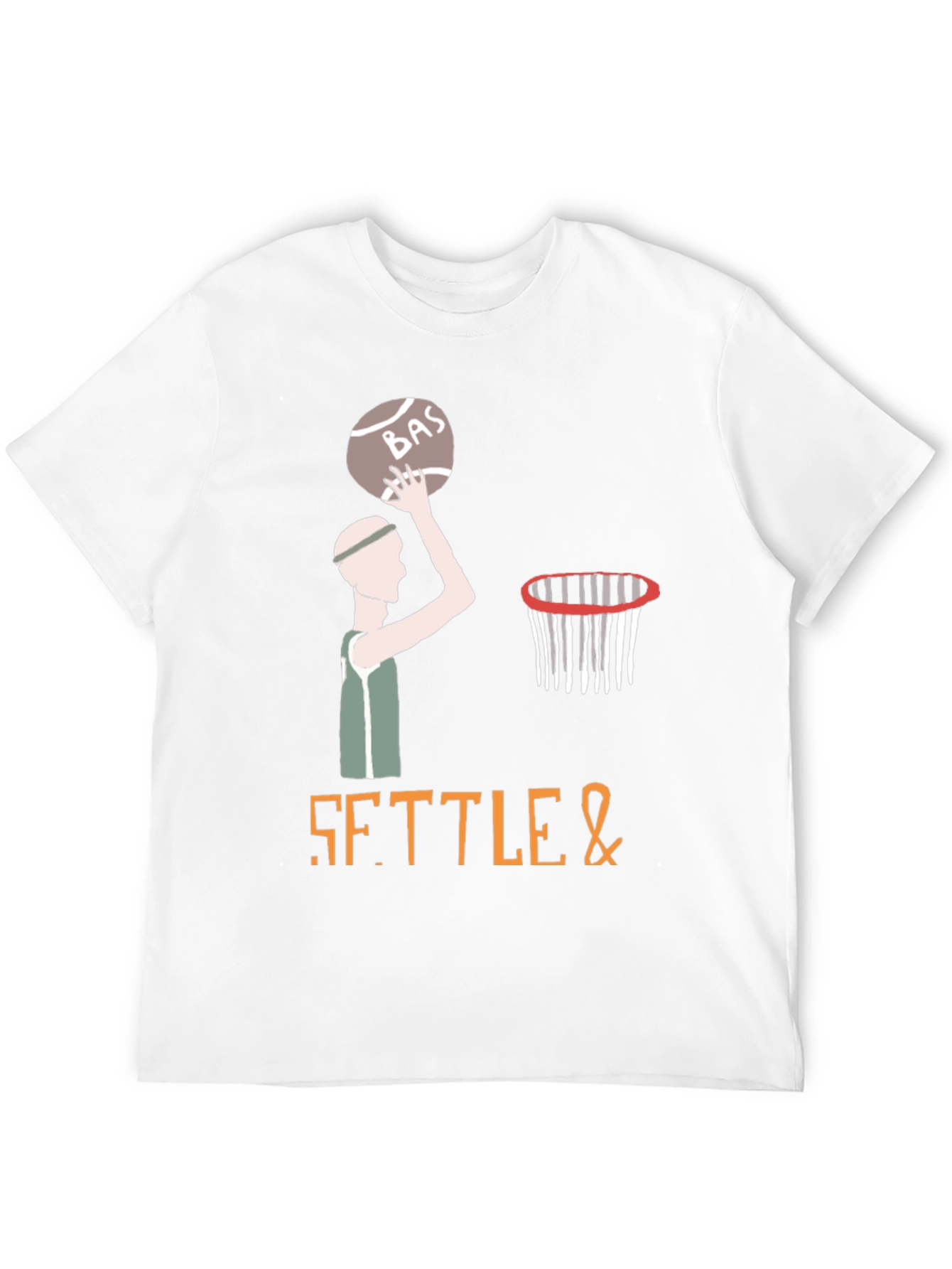Settle & Basketball Graphic T-Shirt