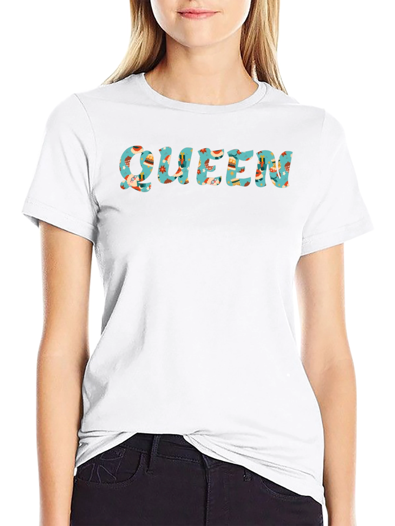 Queen Patterned Graphic Tee - Mens