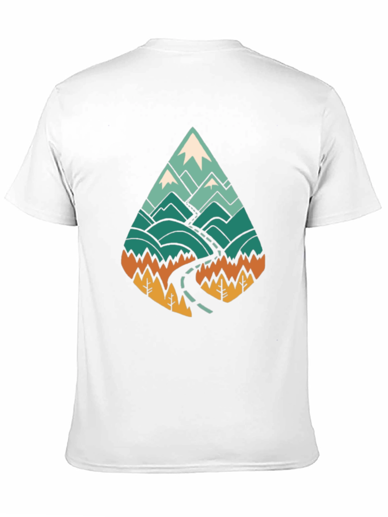 Mountain Road Trip Graphic T-Shirt - Black