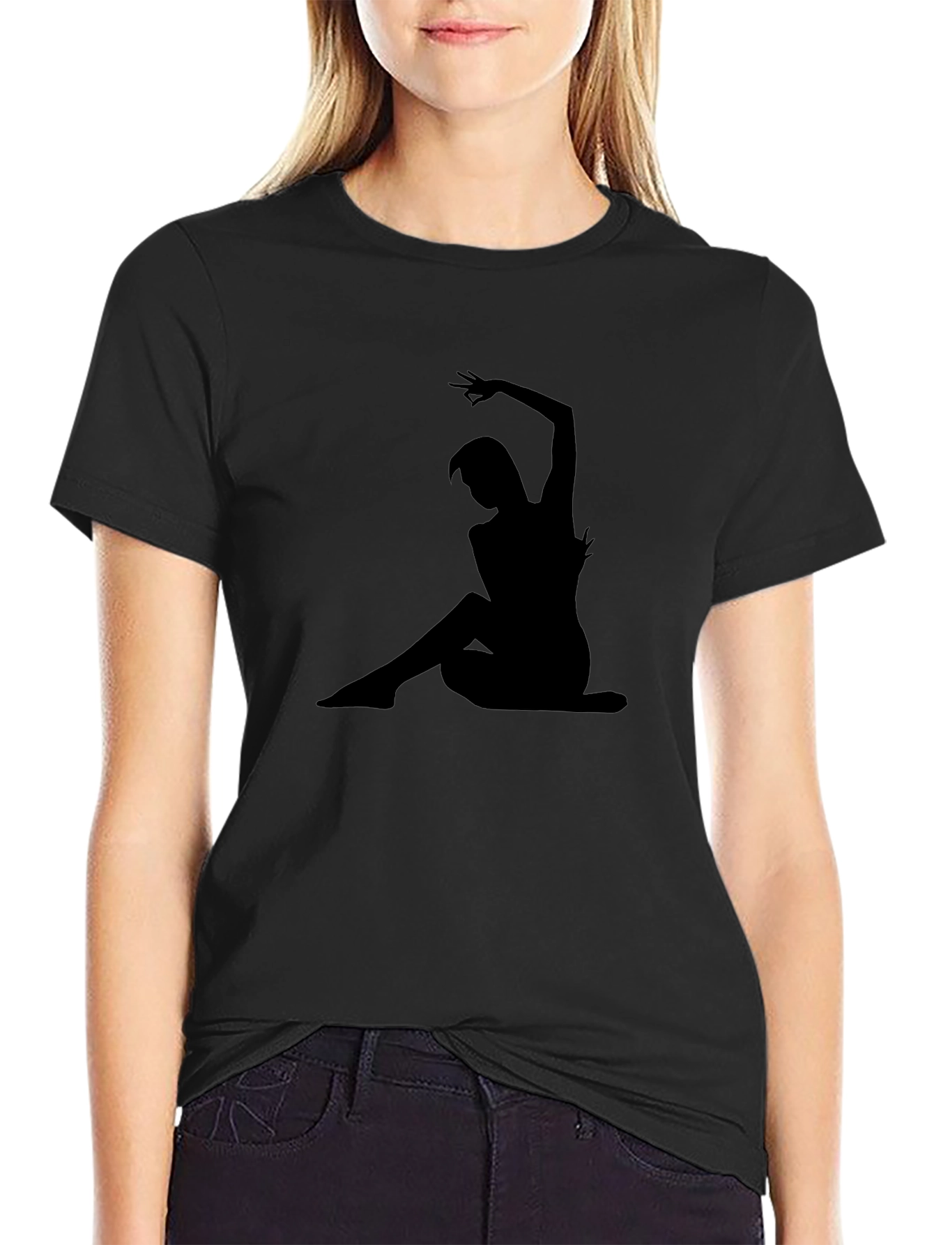 Silhouette Dancer Black Graphic Tee