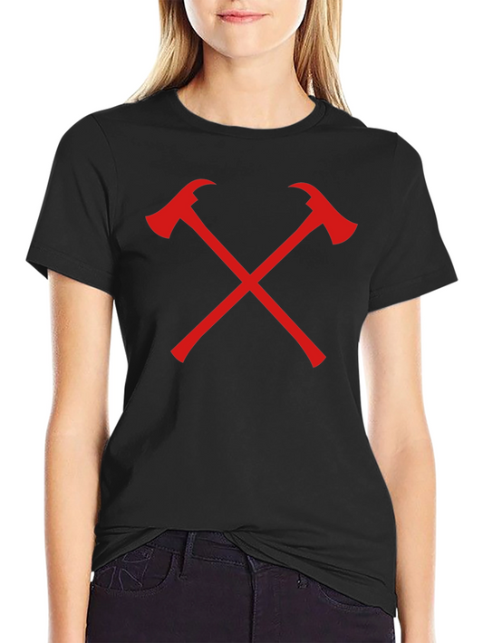 Firefighter Axe Crew Neck T-Shirt