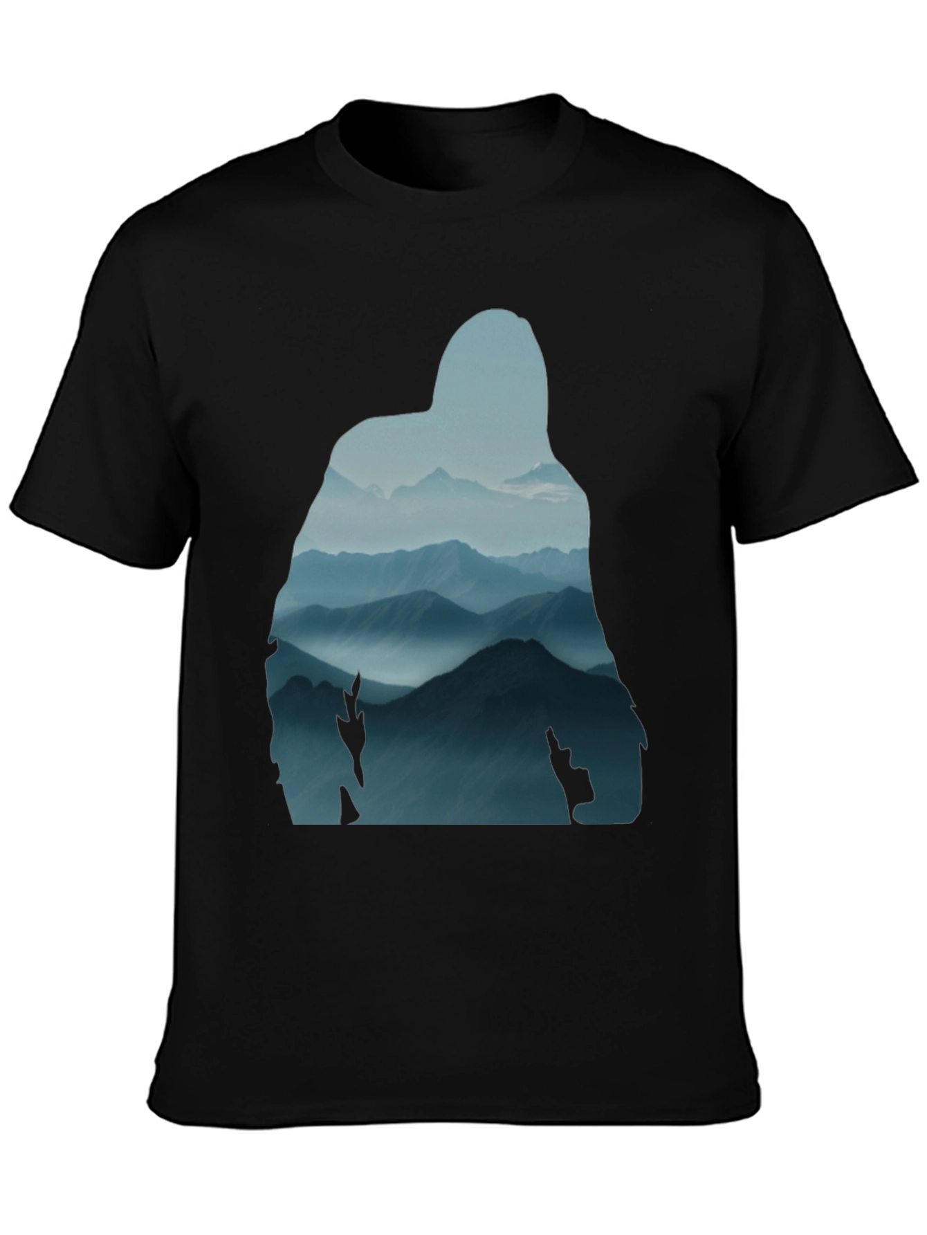 Mountain Silhouette Graphic Tee - Nature Lovers Shirt