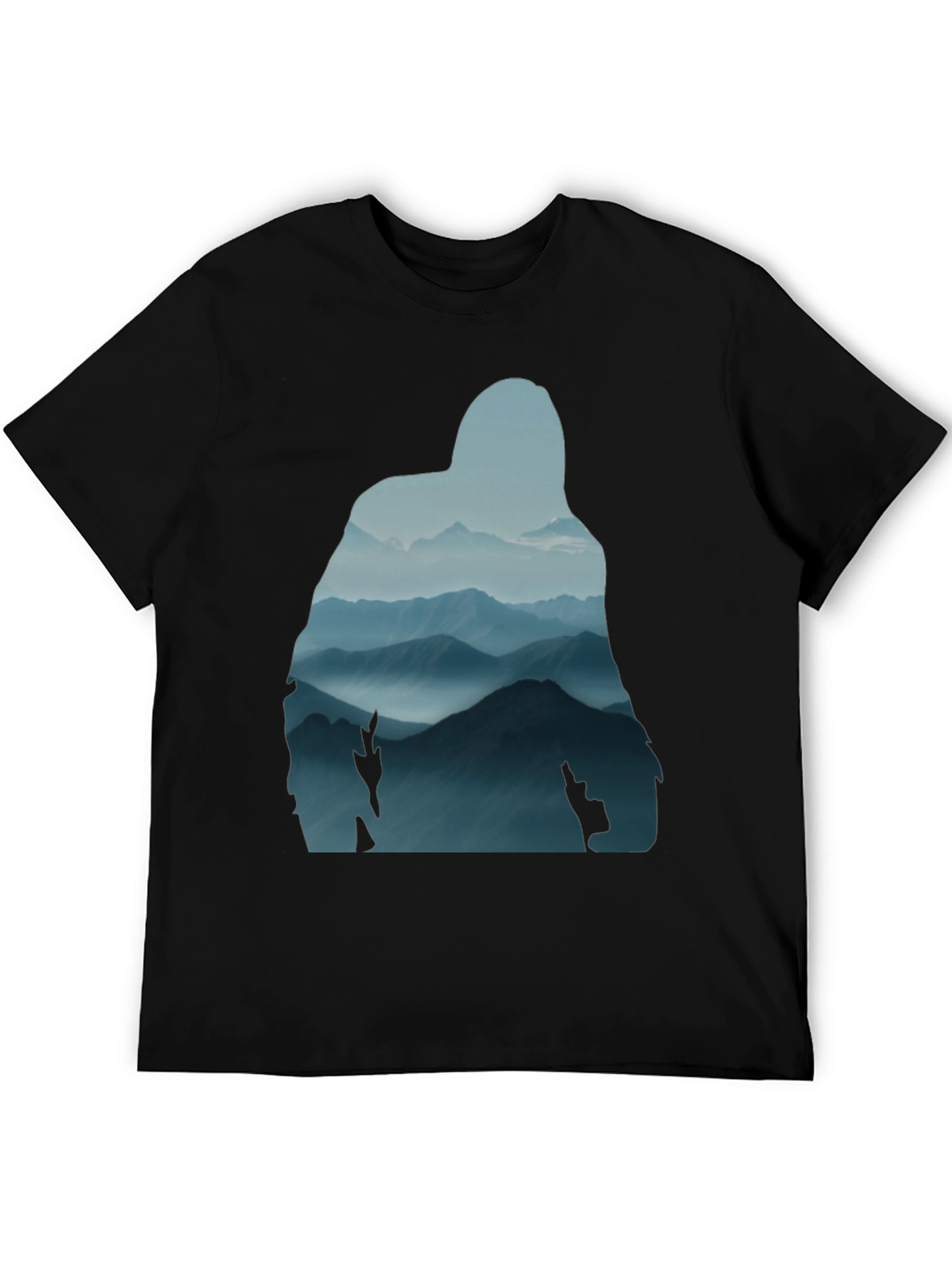 Mountain Silhouette Graphic Tee - Nature Lovers Shirt
