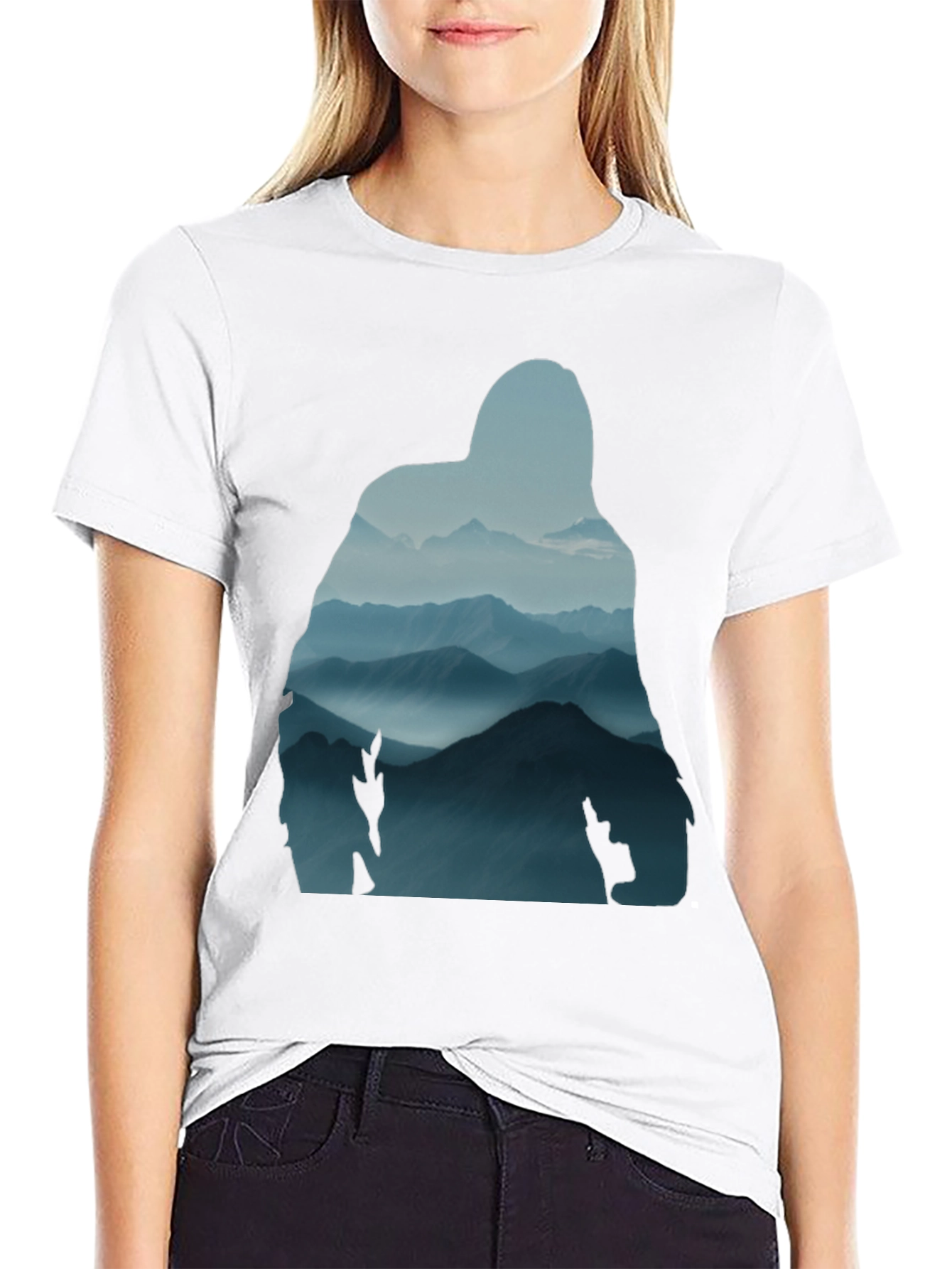 Mountain Silhouette Graphic Tee - Nature Lovers Shirt