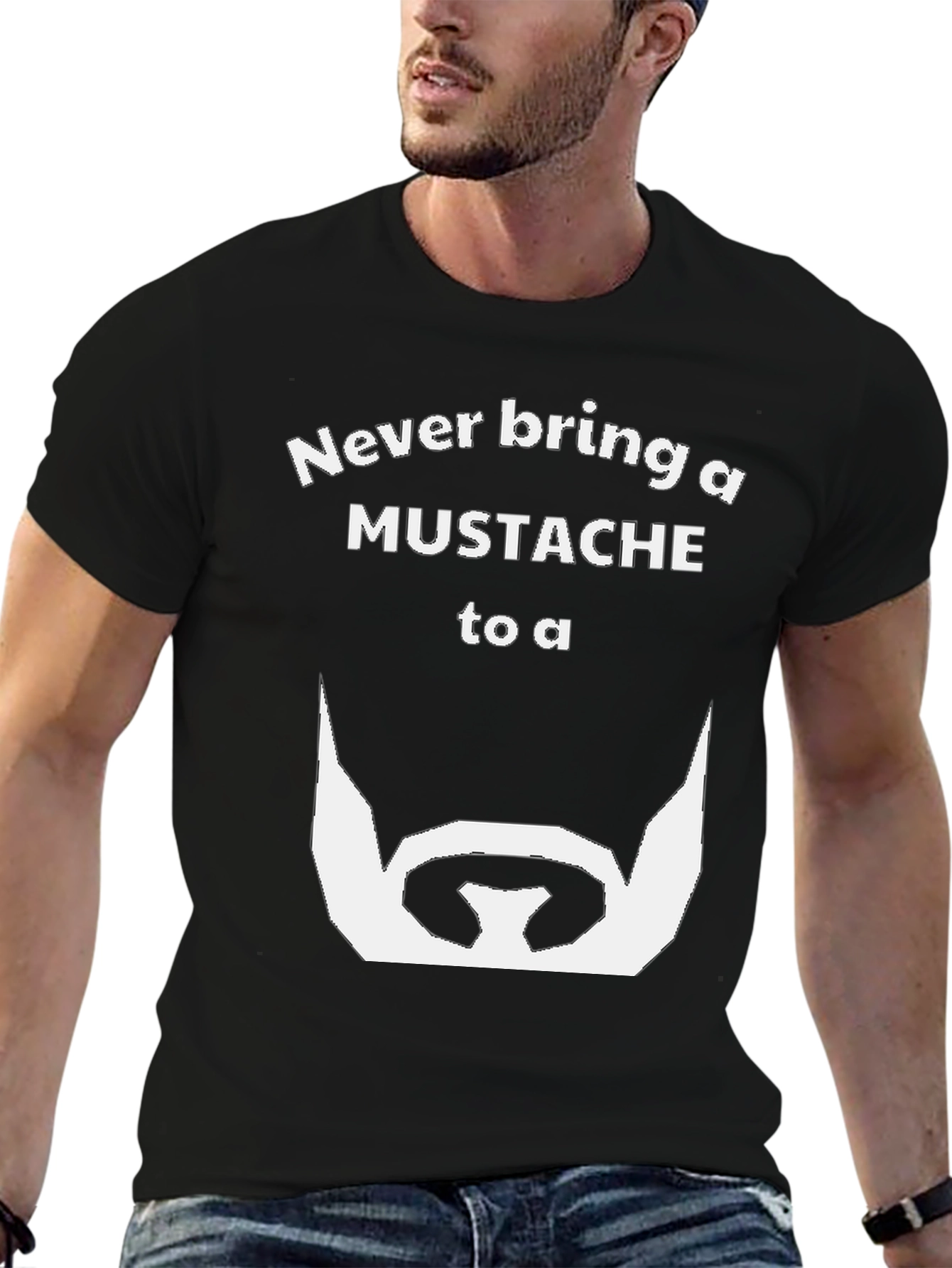 Never Bring a Mustache to a Beard T-Shirt