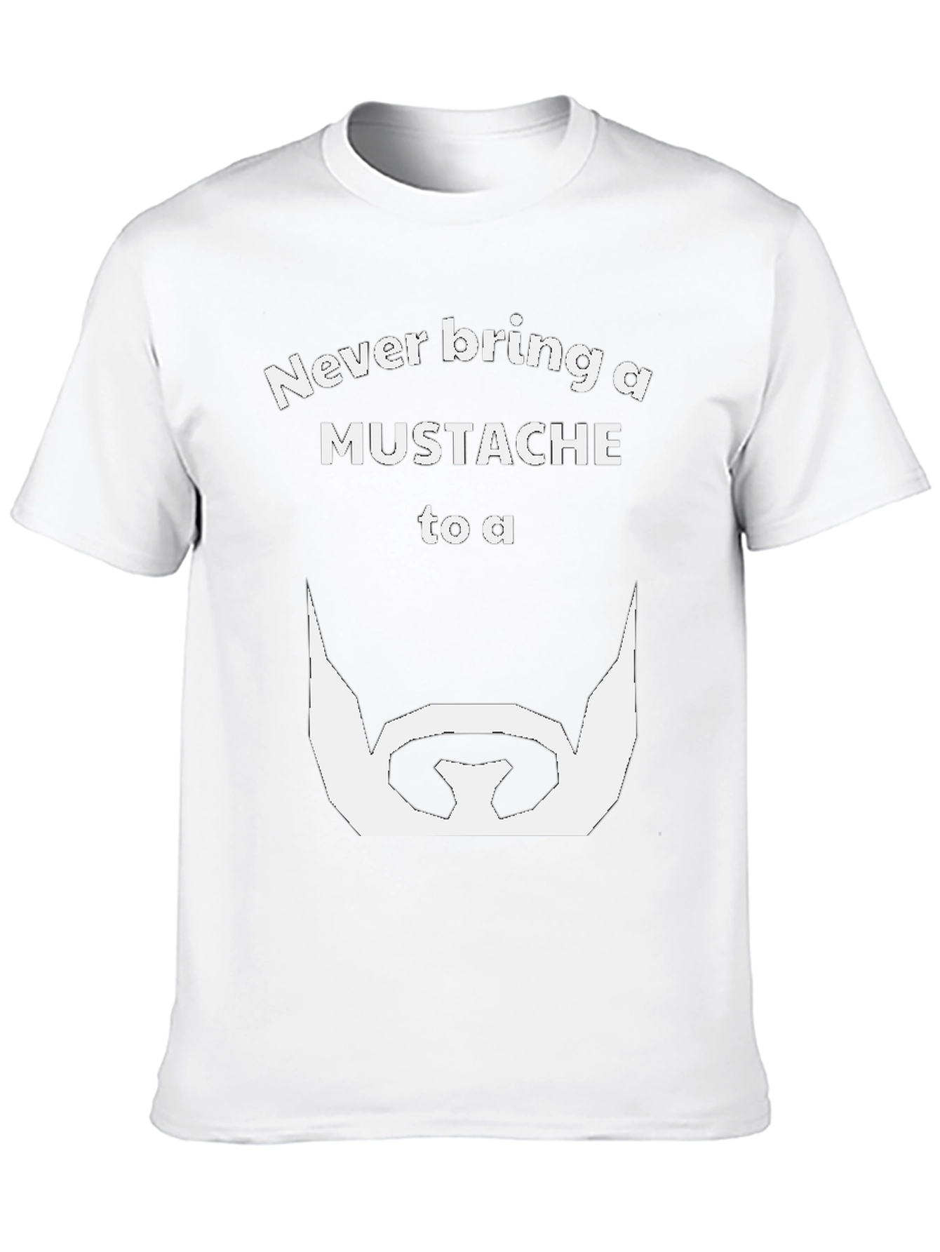 Never Bring a Mustache to a Beard T-Shirt
