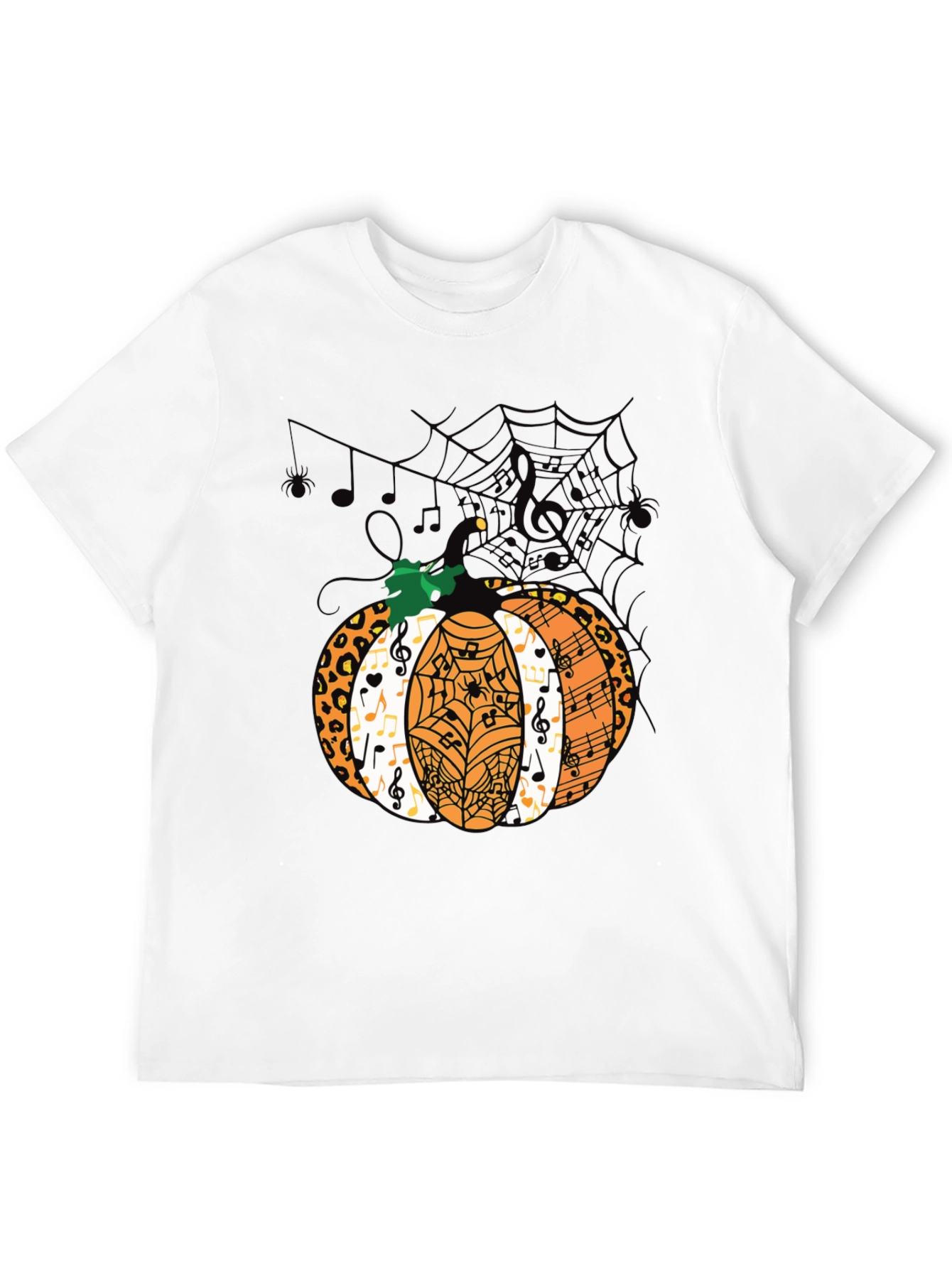 Halloween Pumpkin Music Note T-Shirt