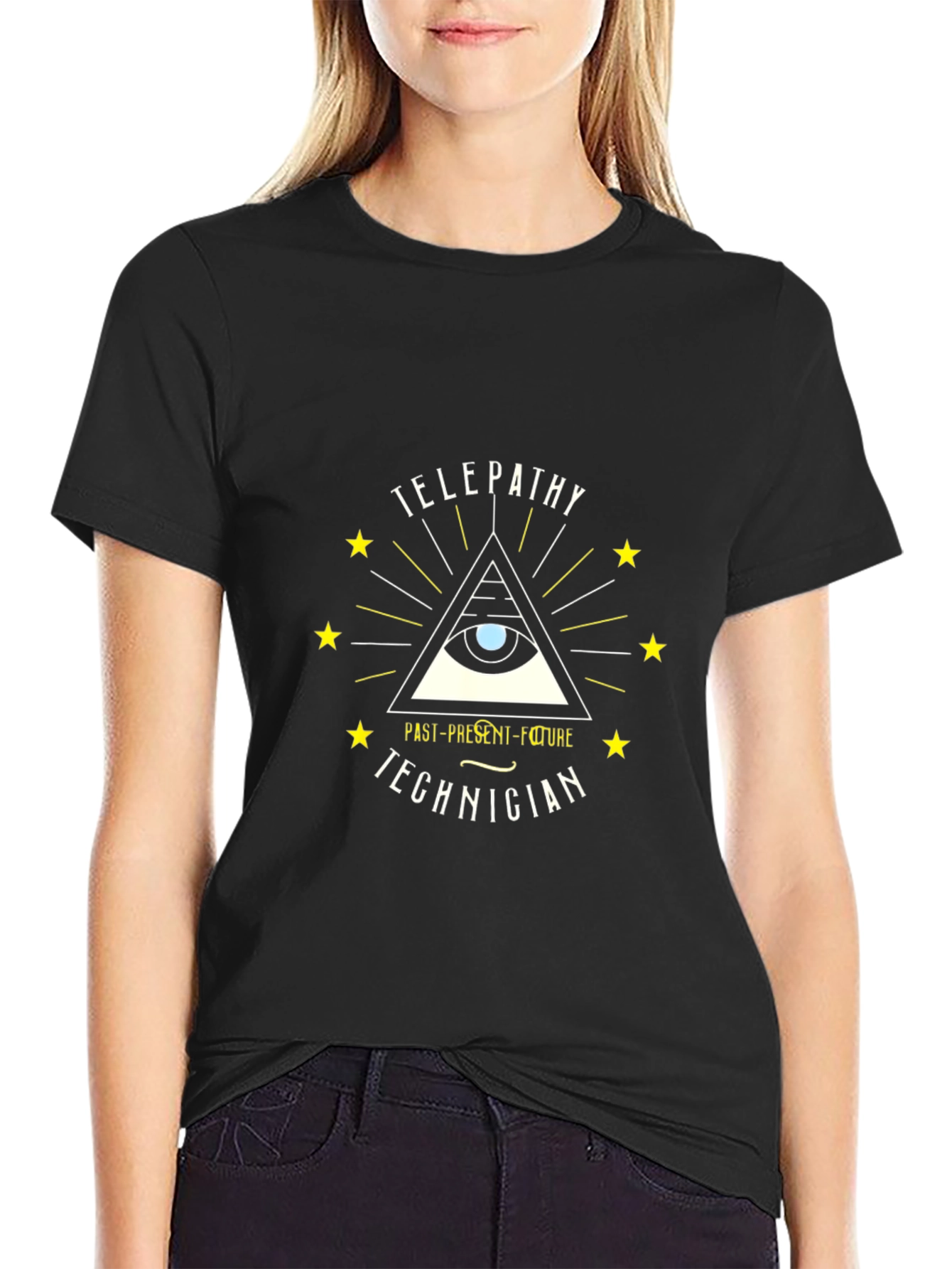 Telepathy Technician Black Graphic Tee