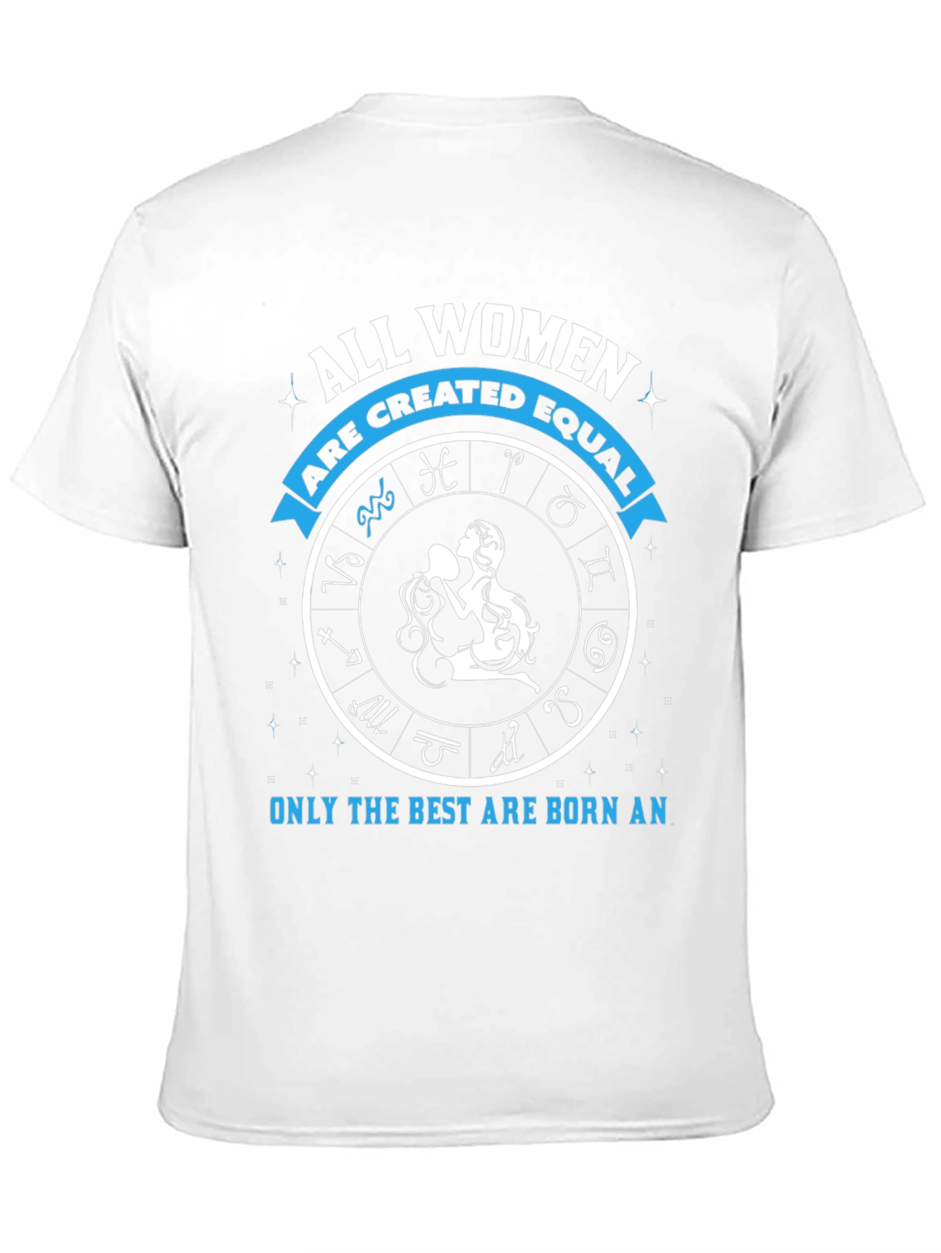 Zodiac Aquarius Womens Graphic T-Shirt