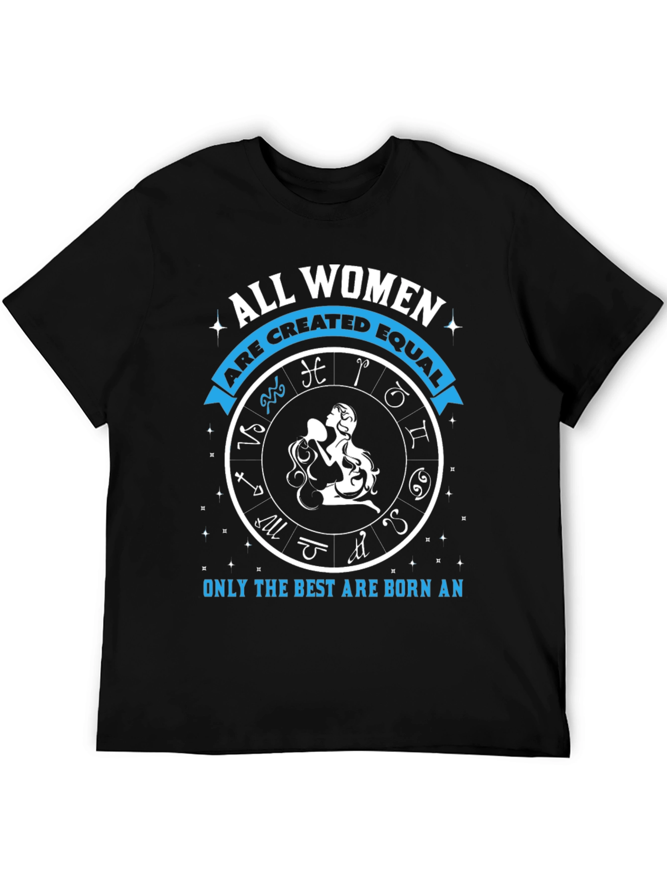 Zodiac Aquarius Womens Graphic T-Shirt
