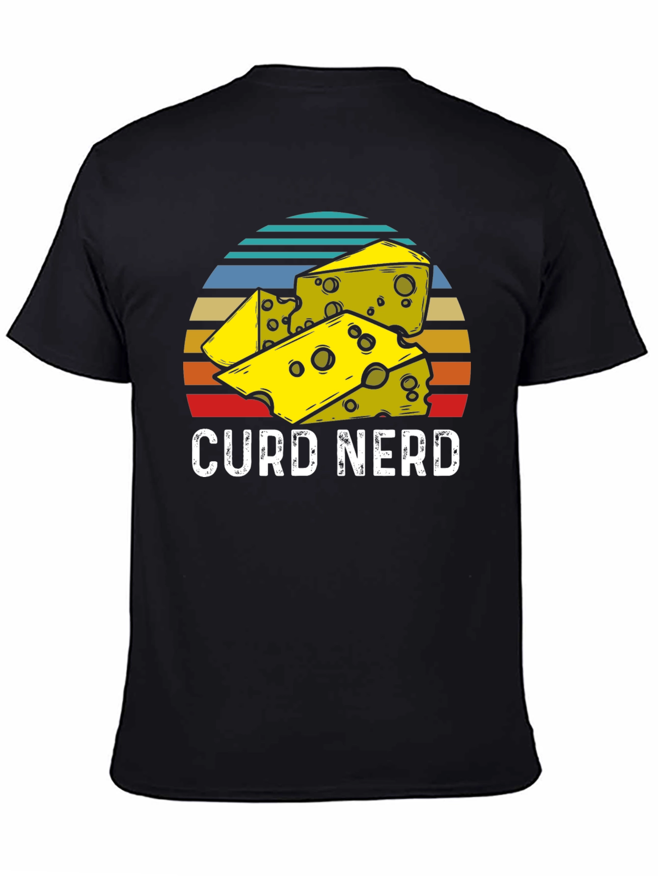 Curd Nerd Cheese Lover T-Shirt - Black
