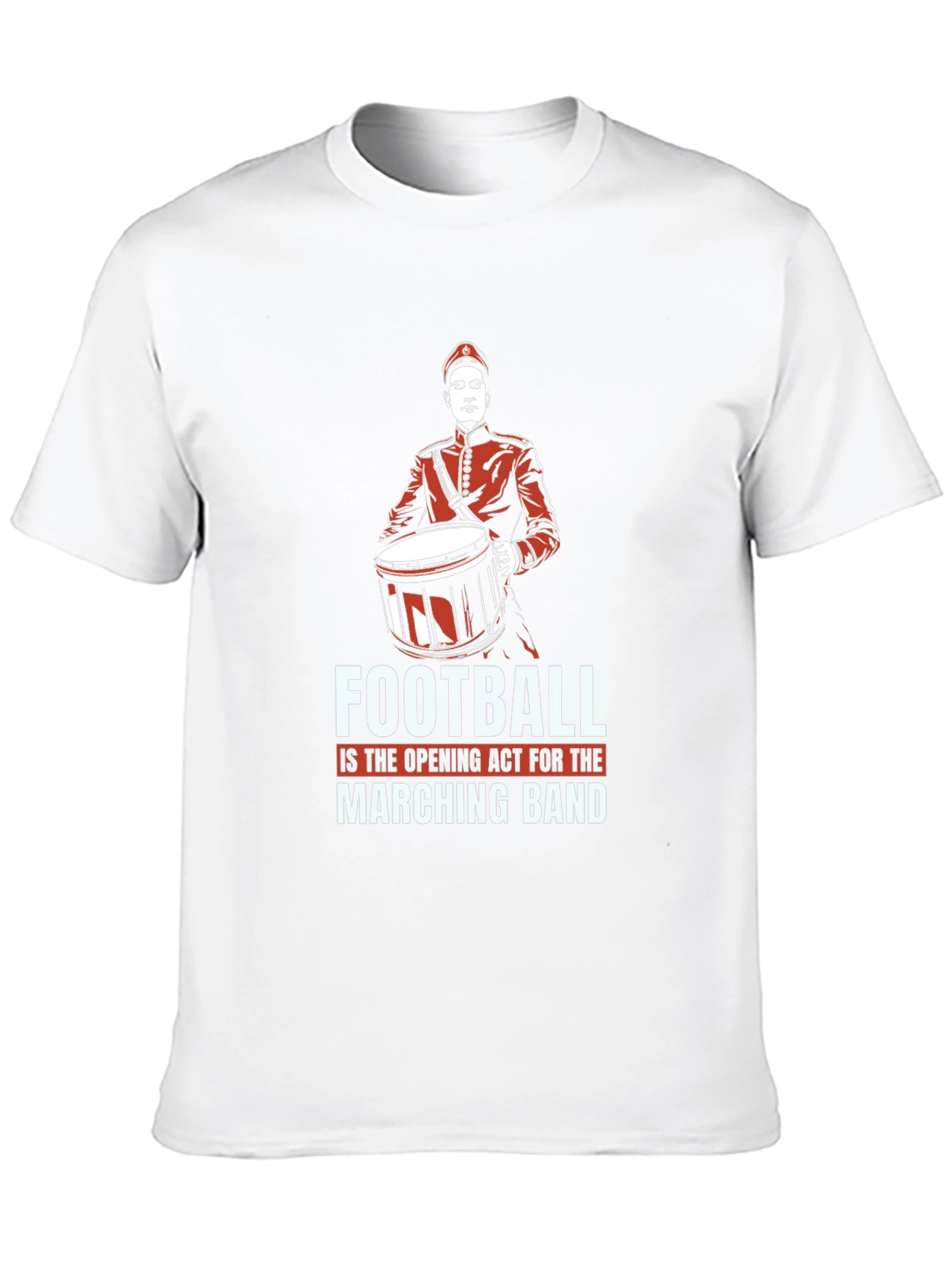 Marching Band Football T-Shirt