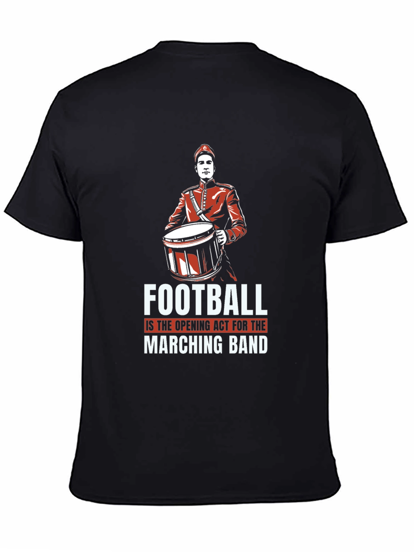 Marching Band Football T-Shirt