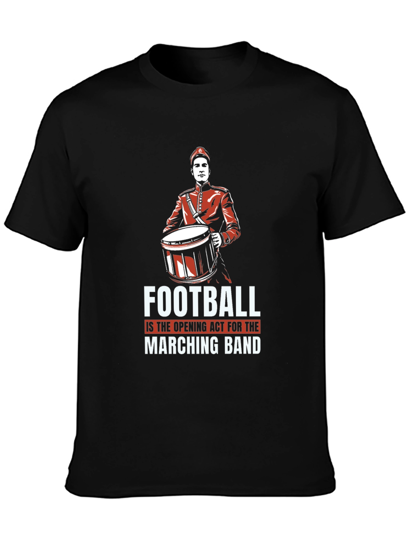 Marching Band Football T-Shirt