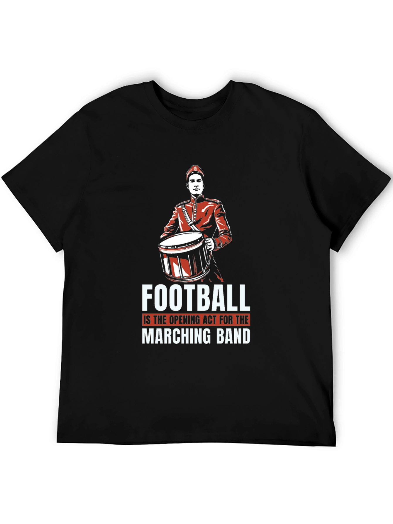 Marching Band Football T-Shirt