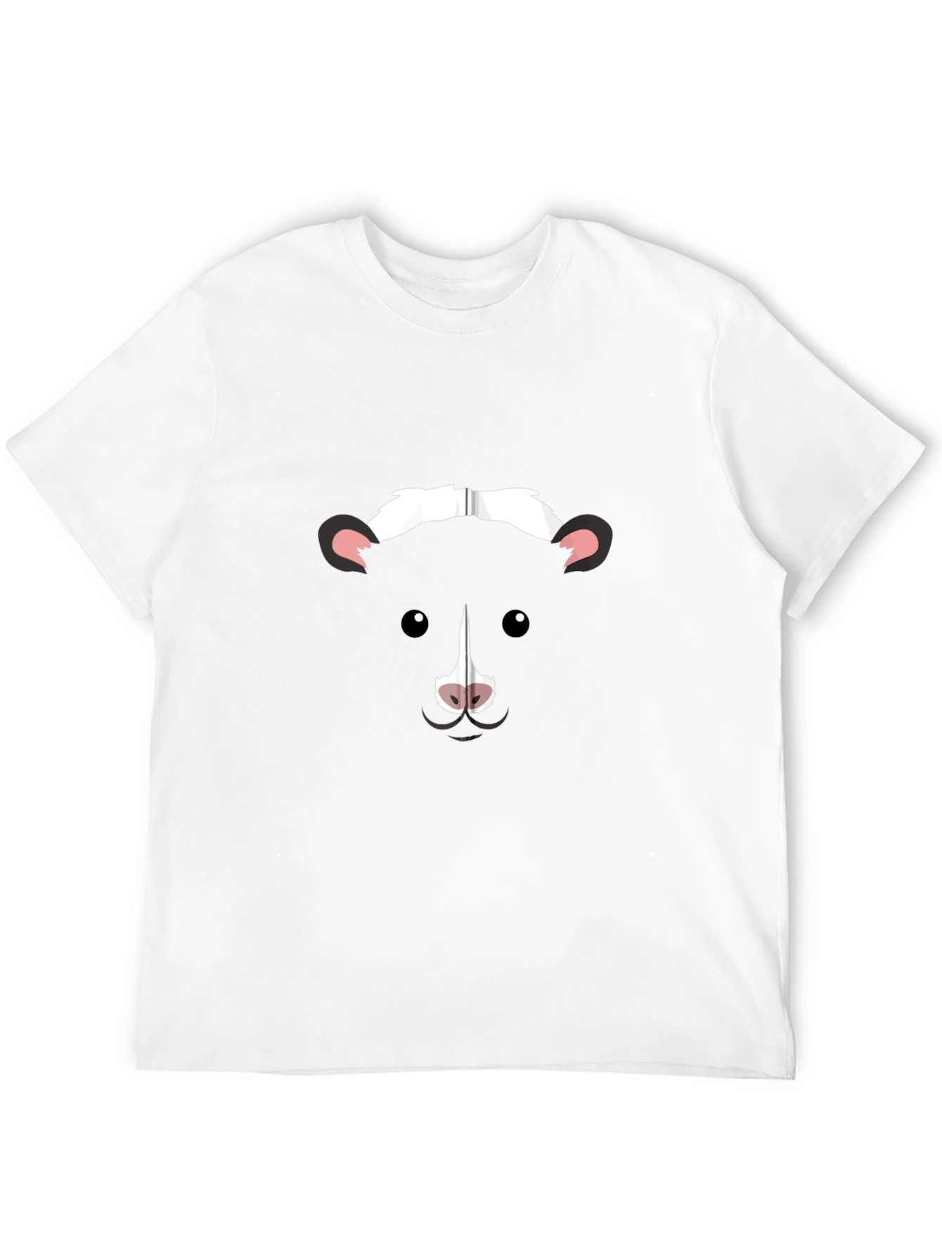 Skunk Face Graphic T-Shirt - Black Cotton Tee