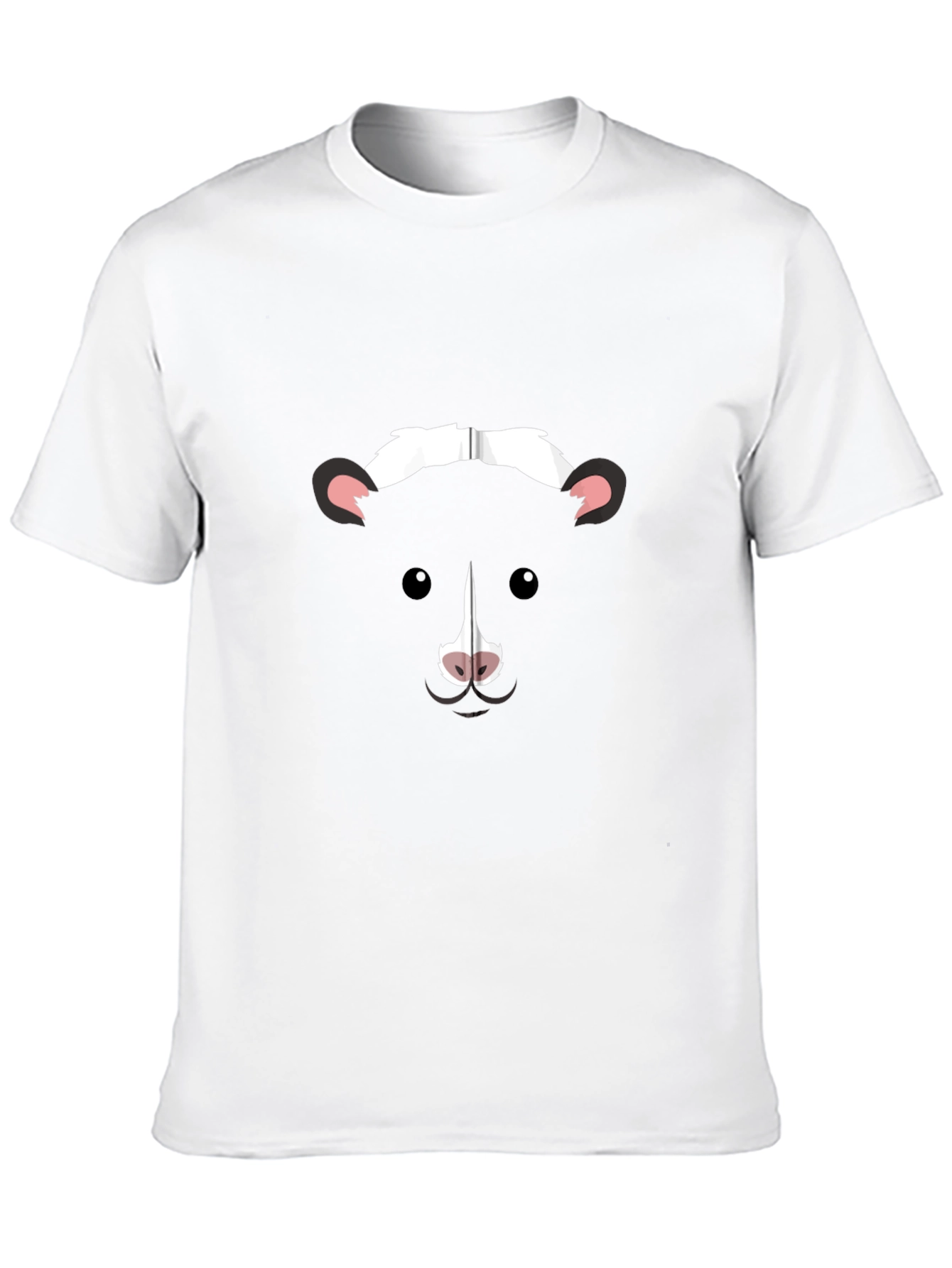 Skunk Face Graphic T-Shirt - Black Cotton Tee
