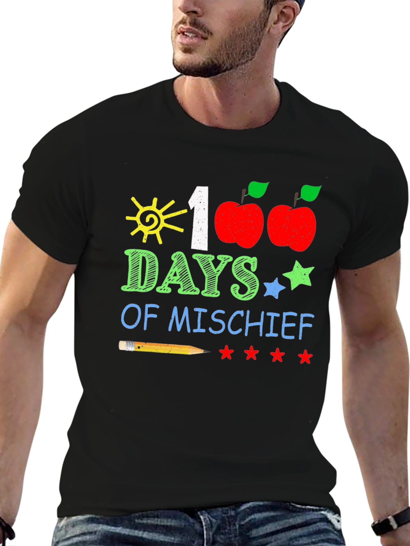 100 Days of Mischief T-Shirt: Teacher/Student School Tee