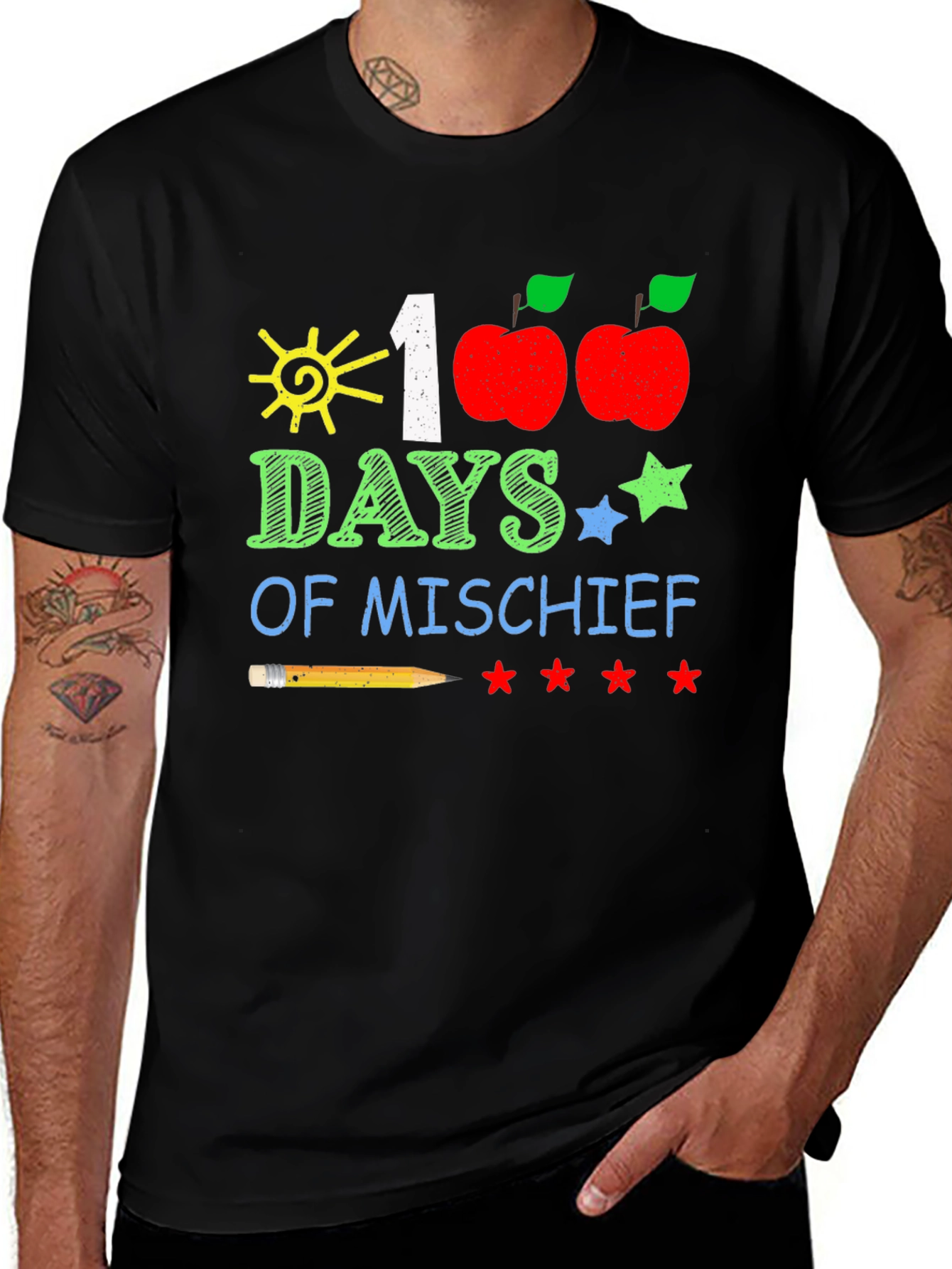 100 Days of Mischief T-Shirt: Teacher/Student School Tee