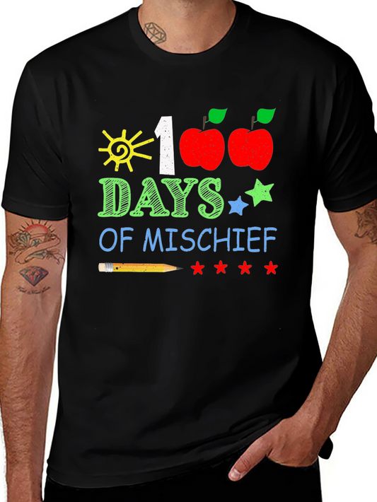 100 Days of Mischief T-Shirt: Teacher/Student School Tee