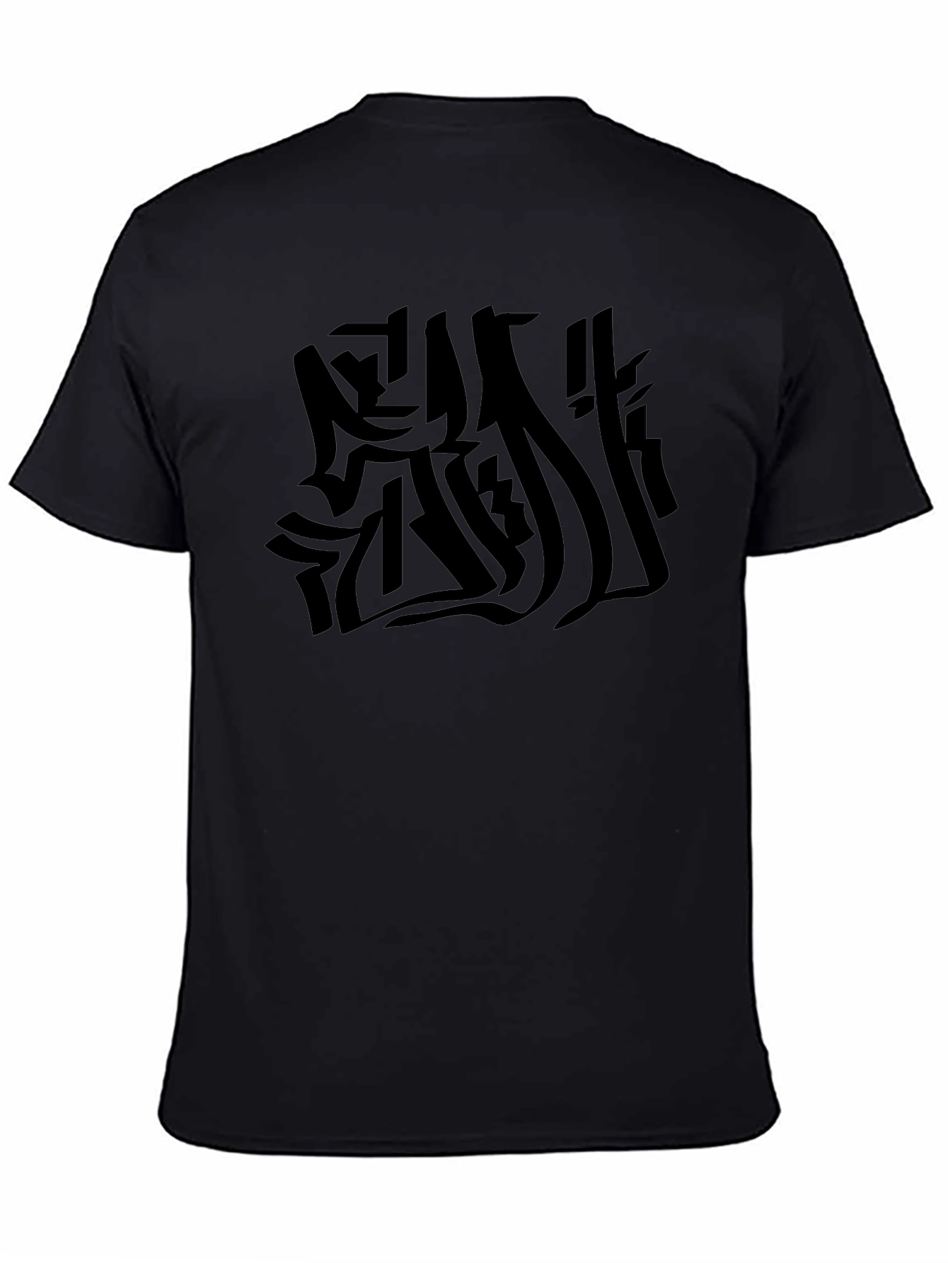 Abstract Graphic Black Tee