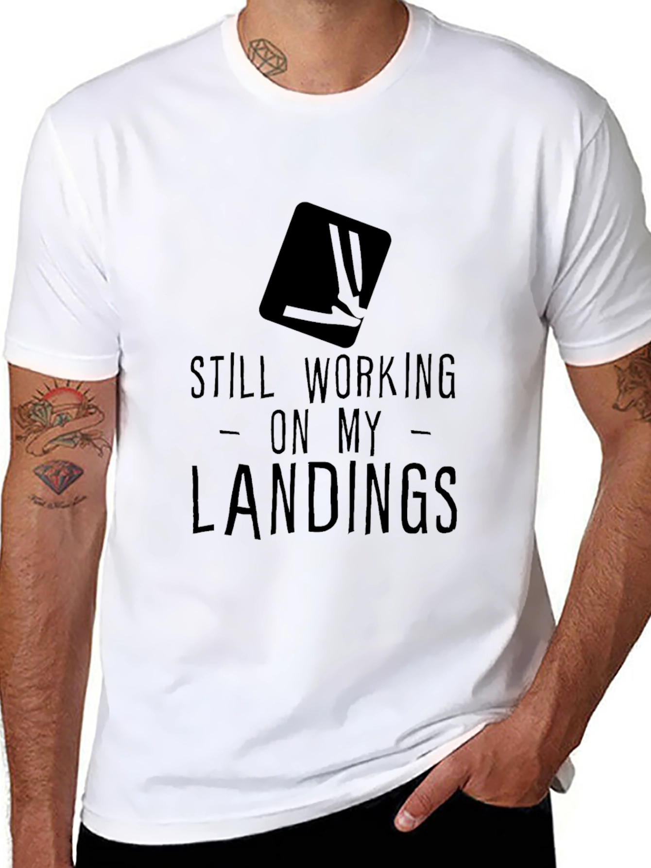 Still Working on My Landings Graphic T-Shirt