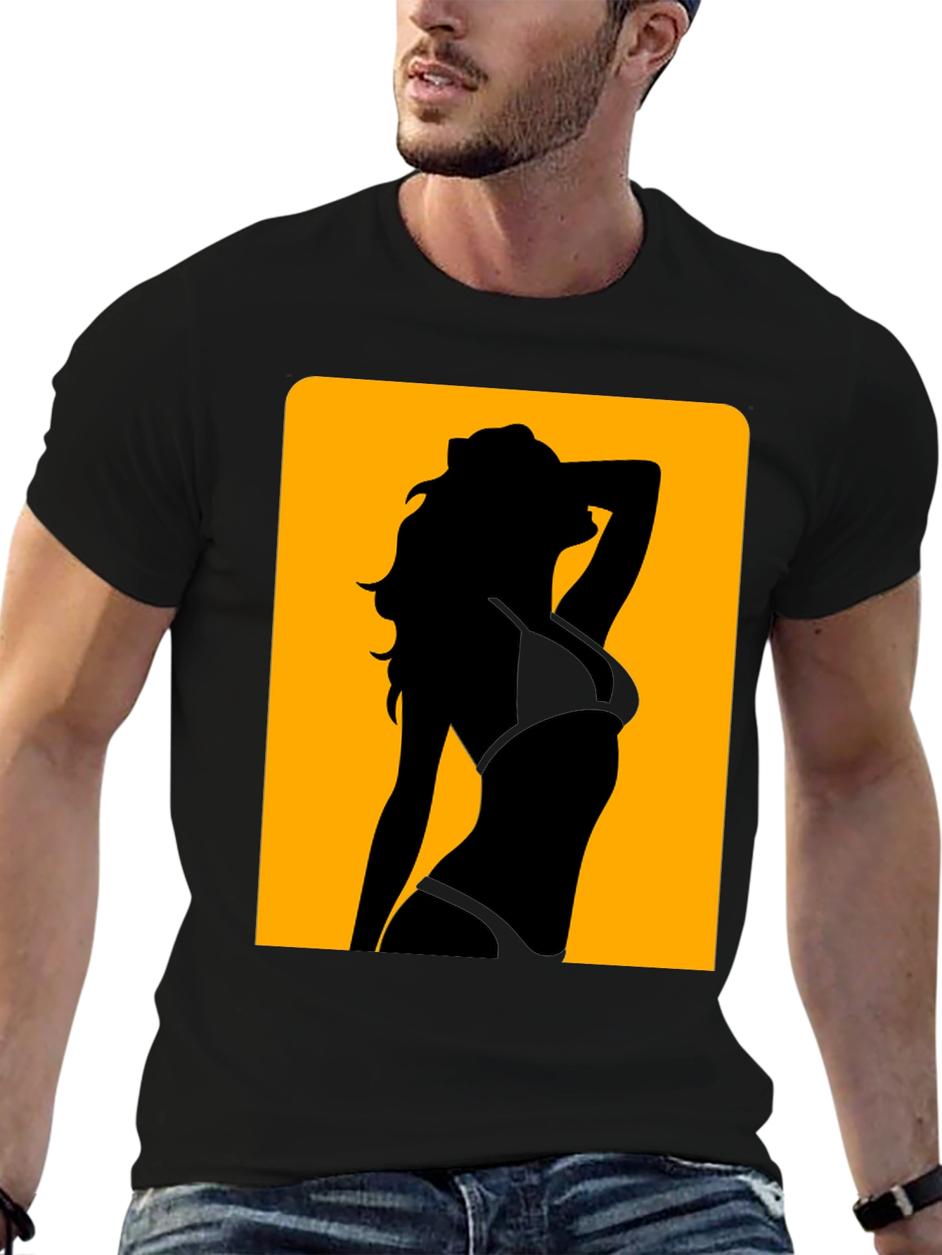 Silhouette Woman Graphic Tee - Modern Design