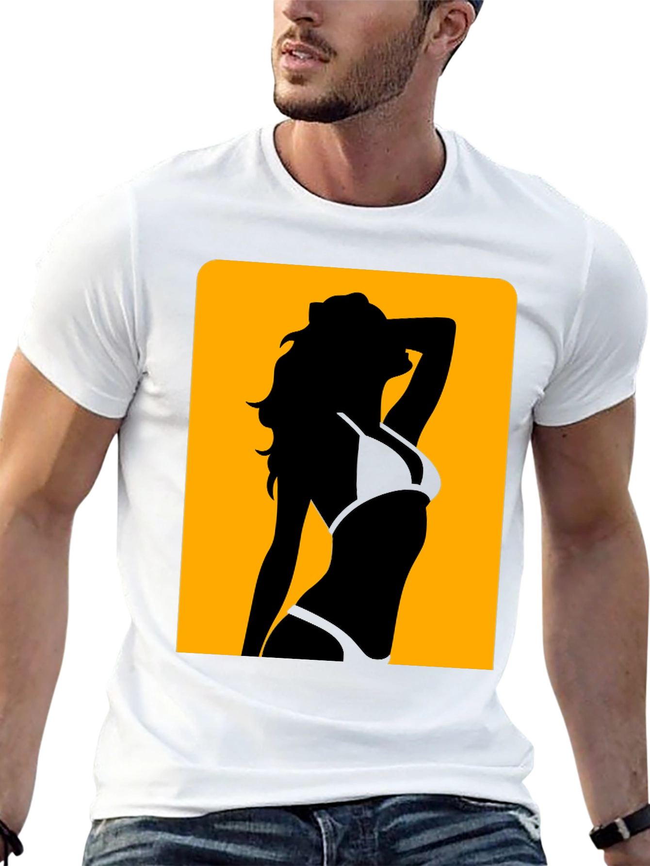 Silhouette Woman Graphic Tee - Modern Design