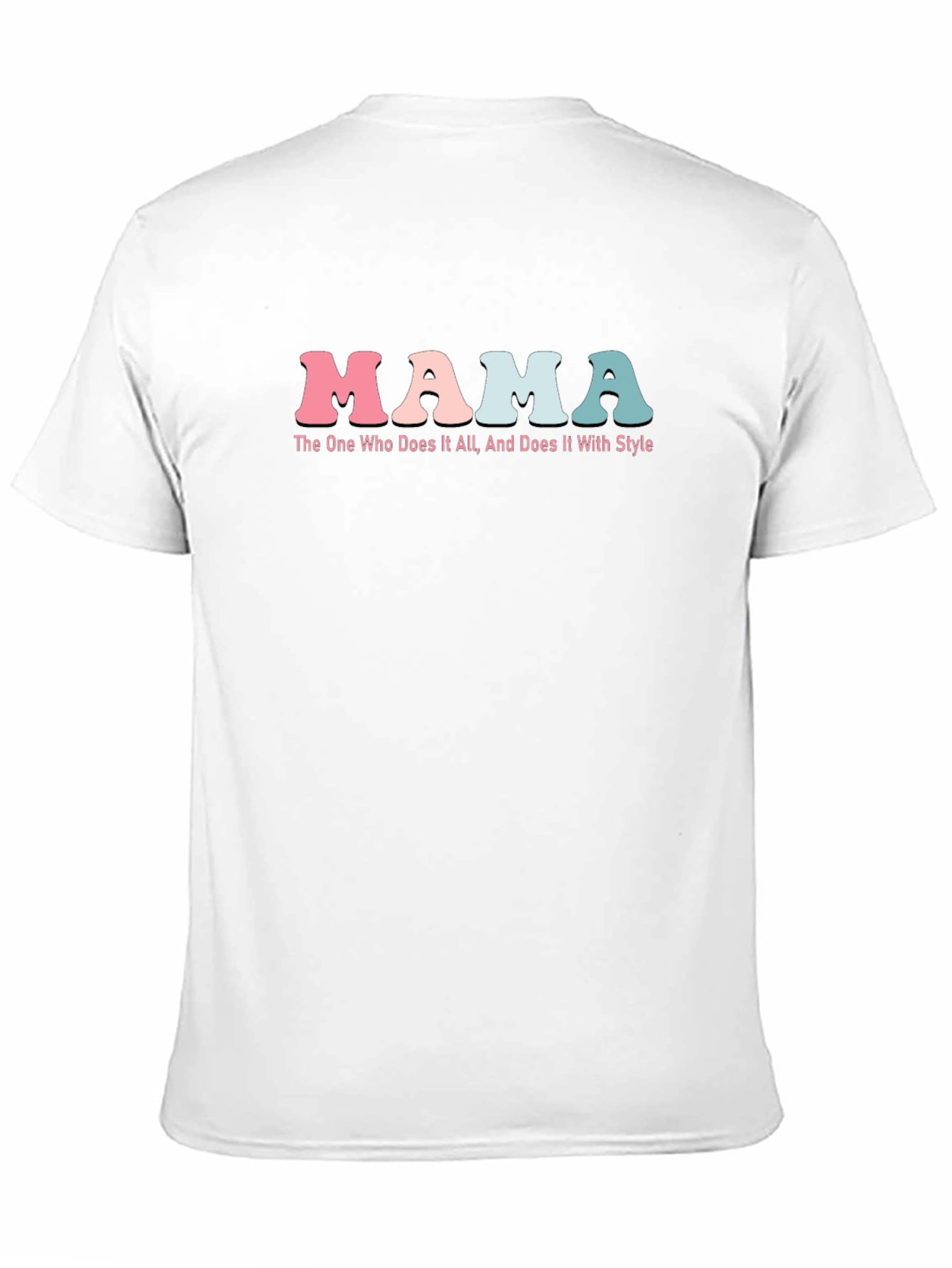 Mama Does It All Black Graphic Tee