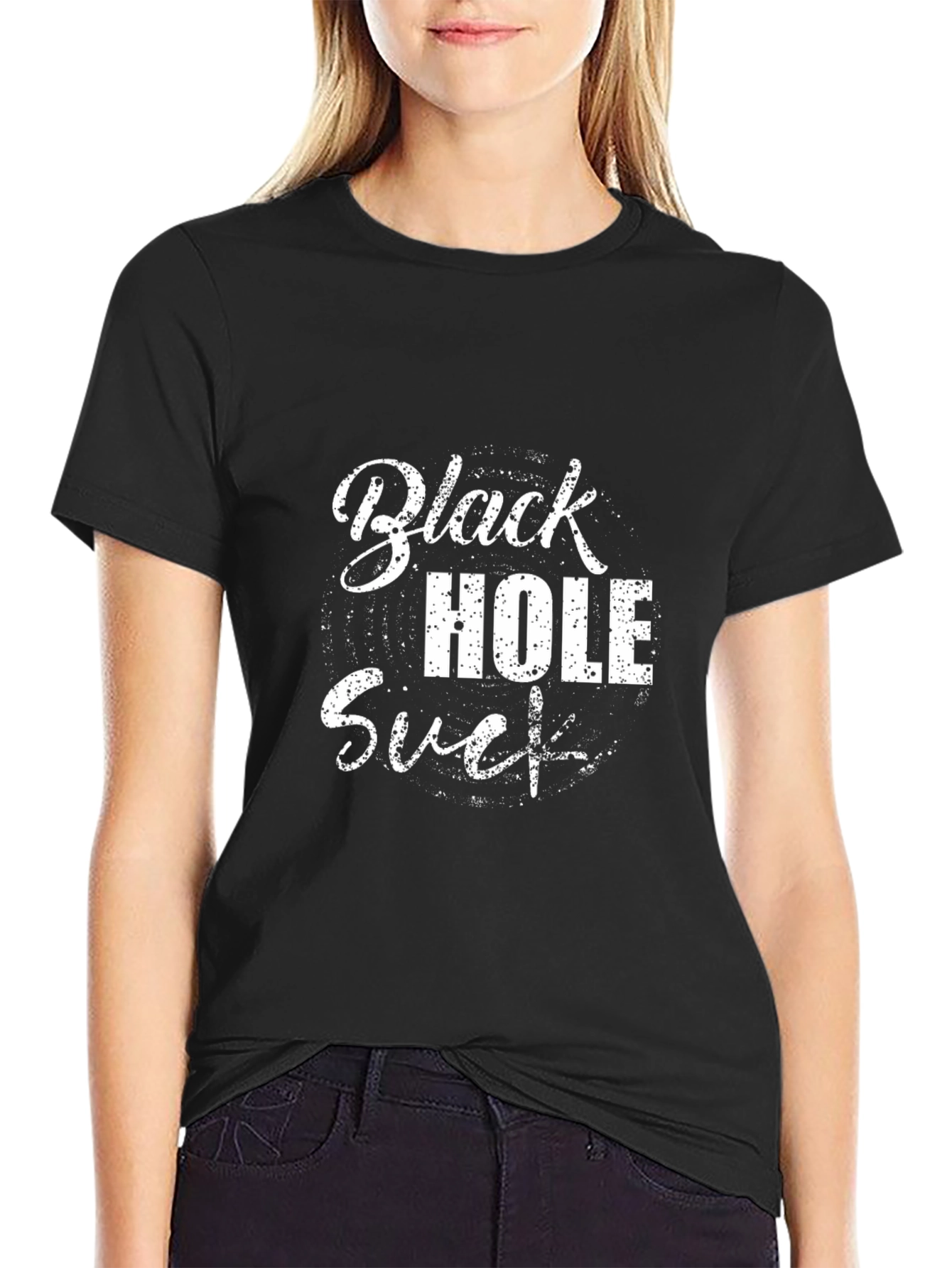 Black Hole Sucks Graphic T-Shirt